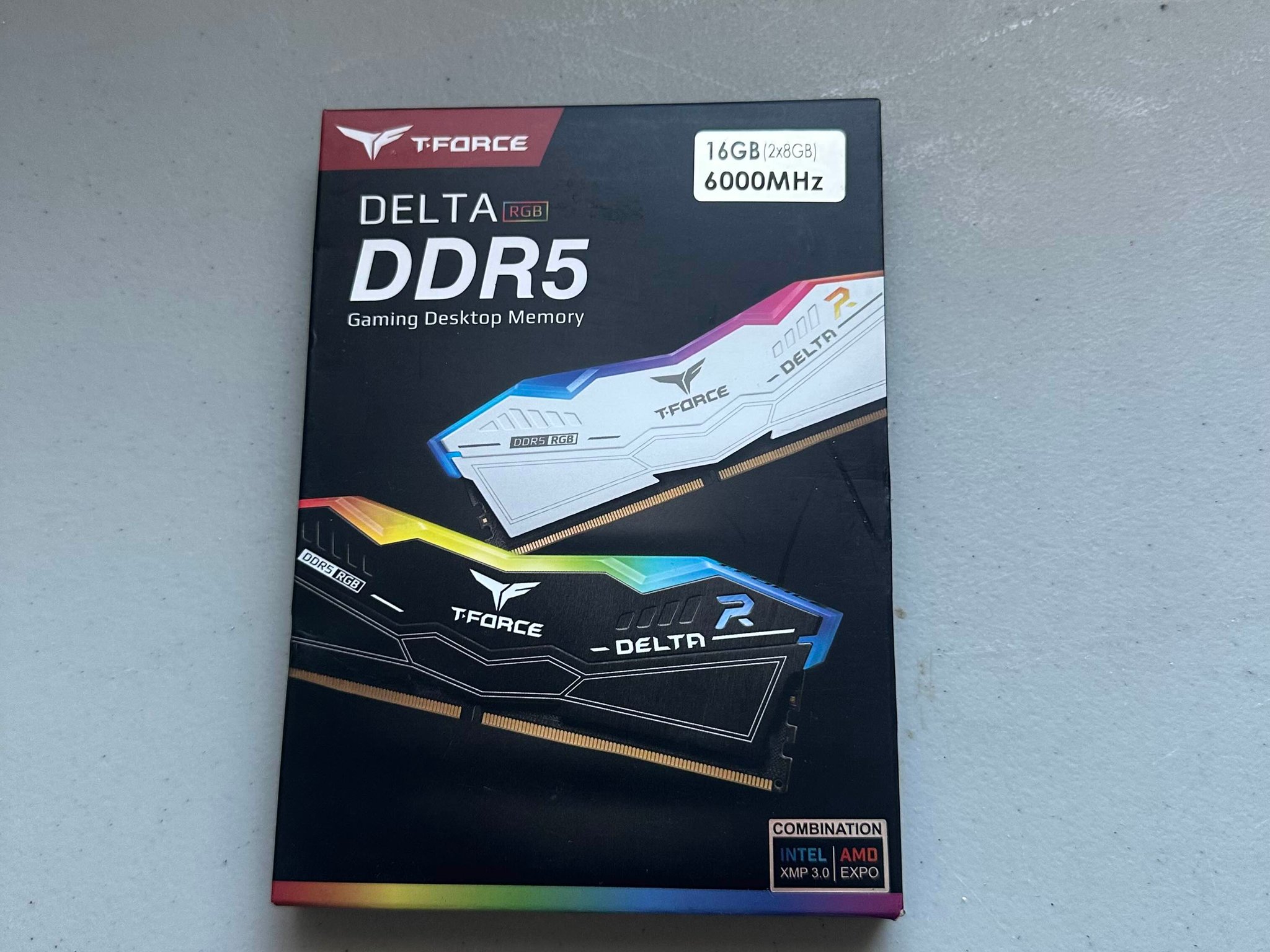 Team Group Black+RBG 16GB (2 x 8GB) 288-Pin PC RAM DDR5 6000