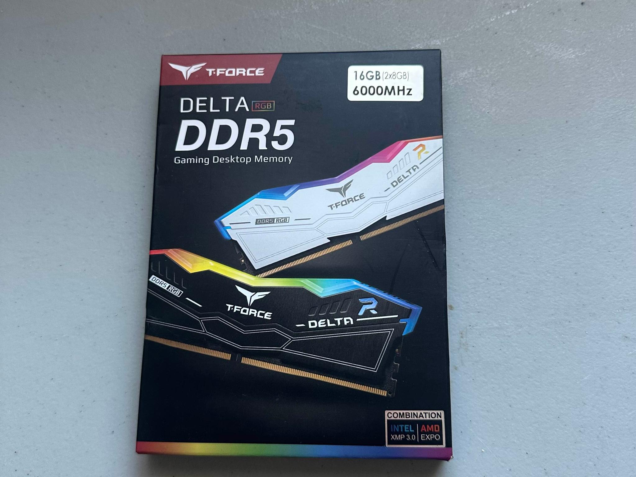 Team Group Black+RBG 16GB (2 x 8GB) 288-Pin PC RAM DDR5 6000