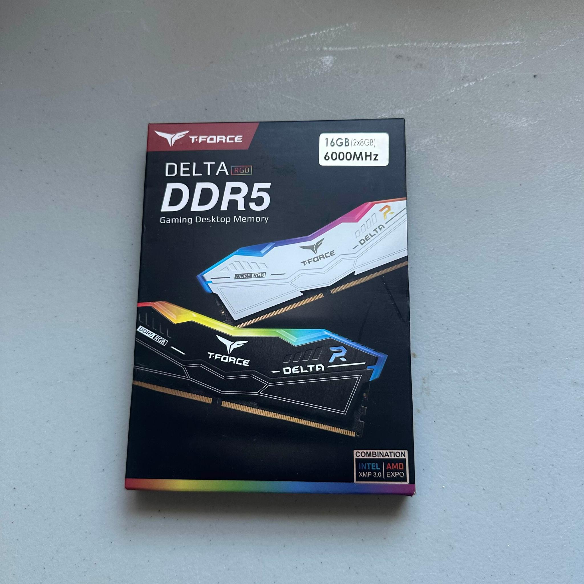 Team Group Black+RBG 16GB (2 x 8GB) 288-Pin PC RAM DDR5 6000