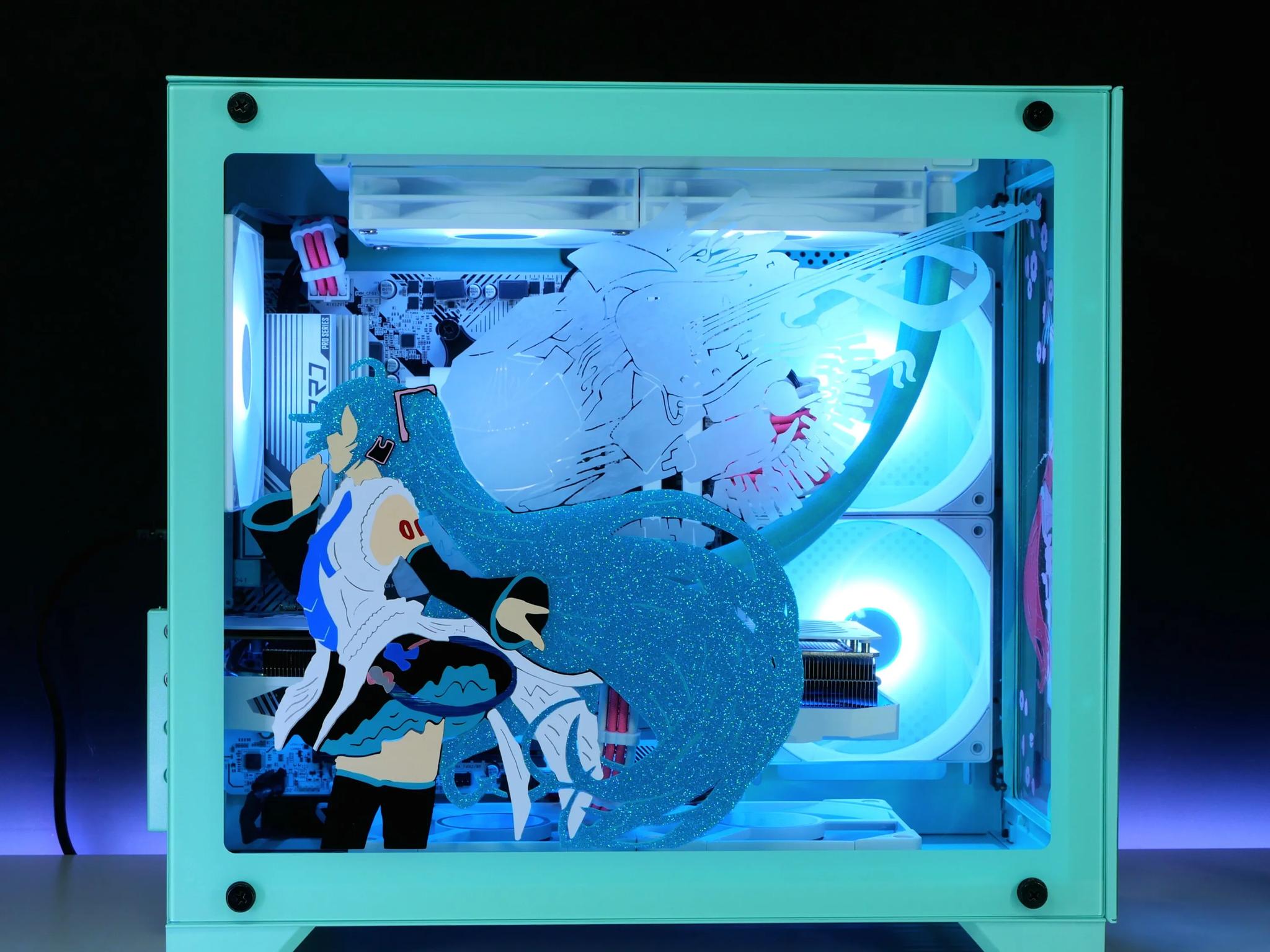 MIKU themed pc build COMMISSION