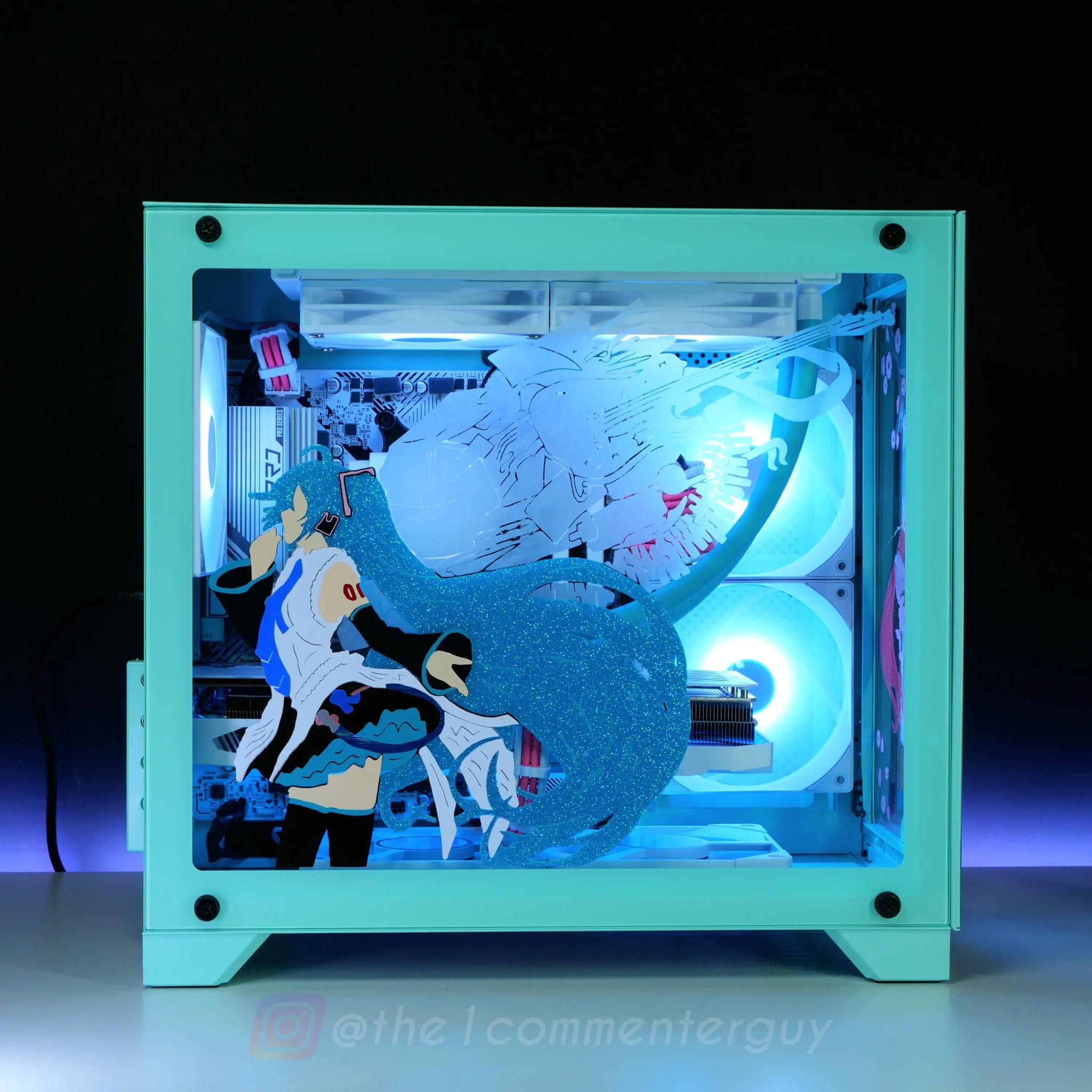 MIKU themed pc build COMMISSION