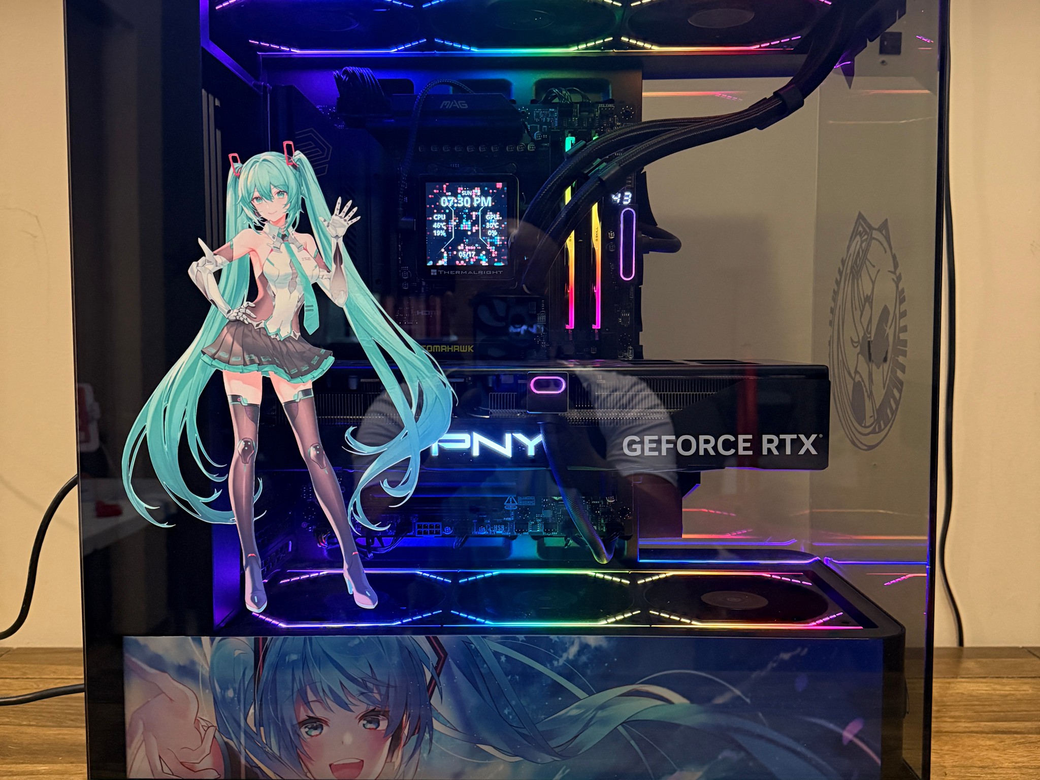 🎮 Hatsune Miku Edition Gaming PC – RTX 4080 SUPER + Ryzen 7 9800X3D 🚀