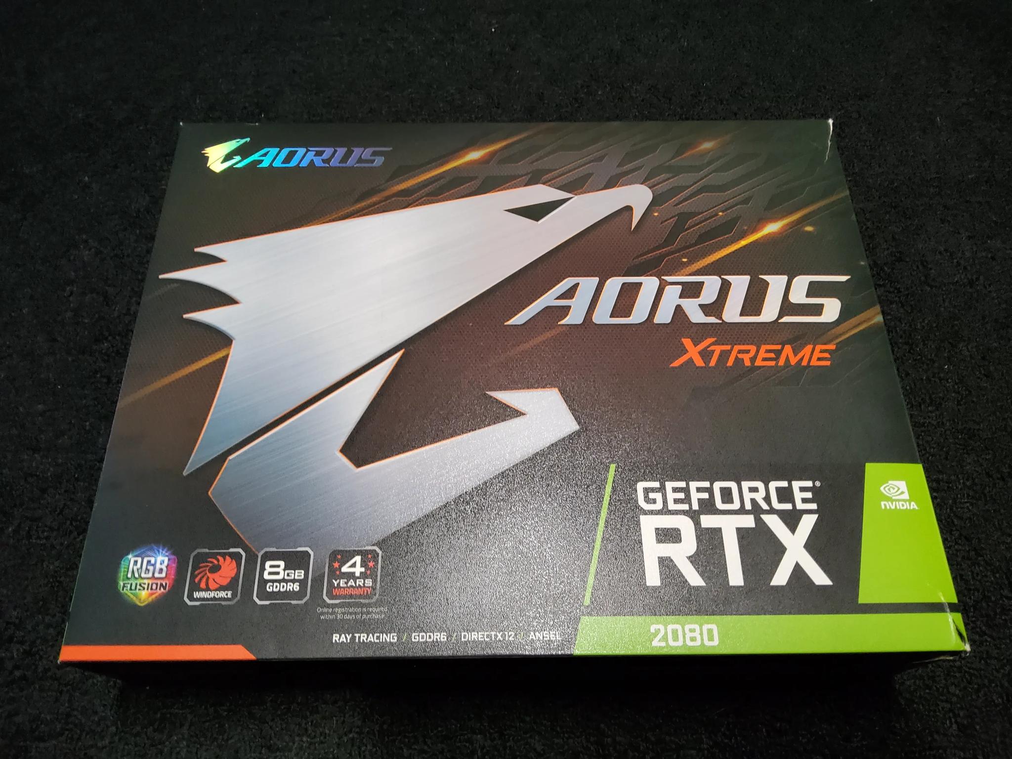 Graphics Card Gigabyte 2080 Aorus Extreme