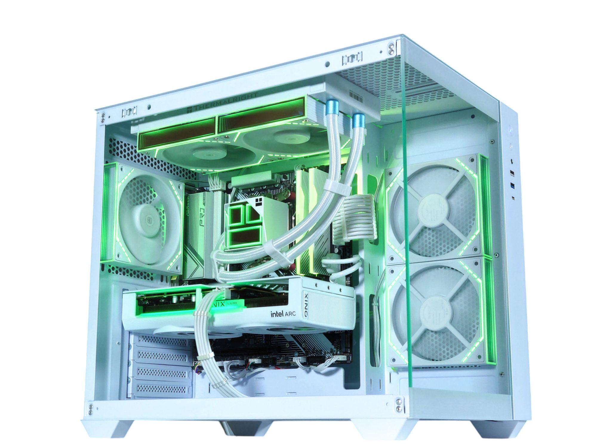 🤍🏔️Arc Gaming PC❄️Intel Arc B580 12GB❄️AMD Ryzen 5 7500F 6 core❄️32GB DDR5❄️1TB NVME