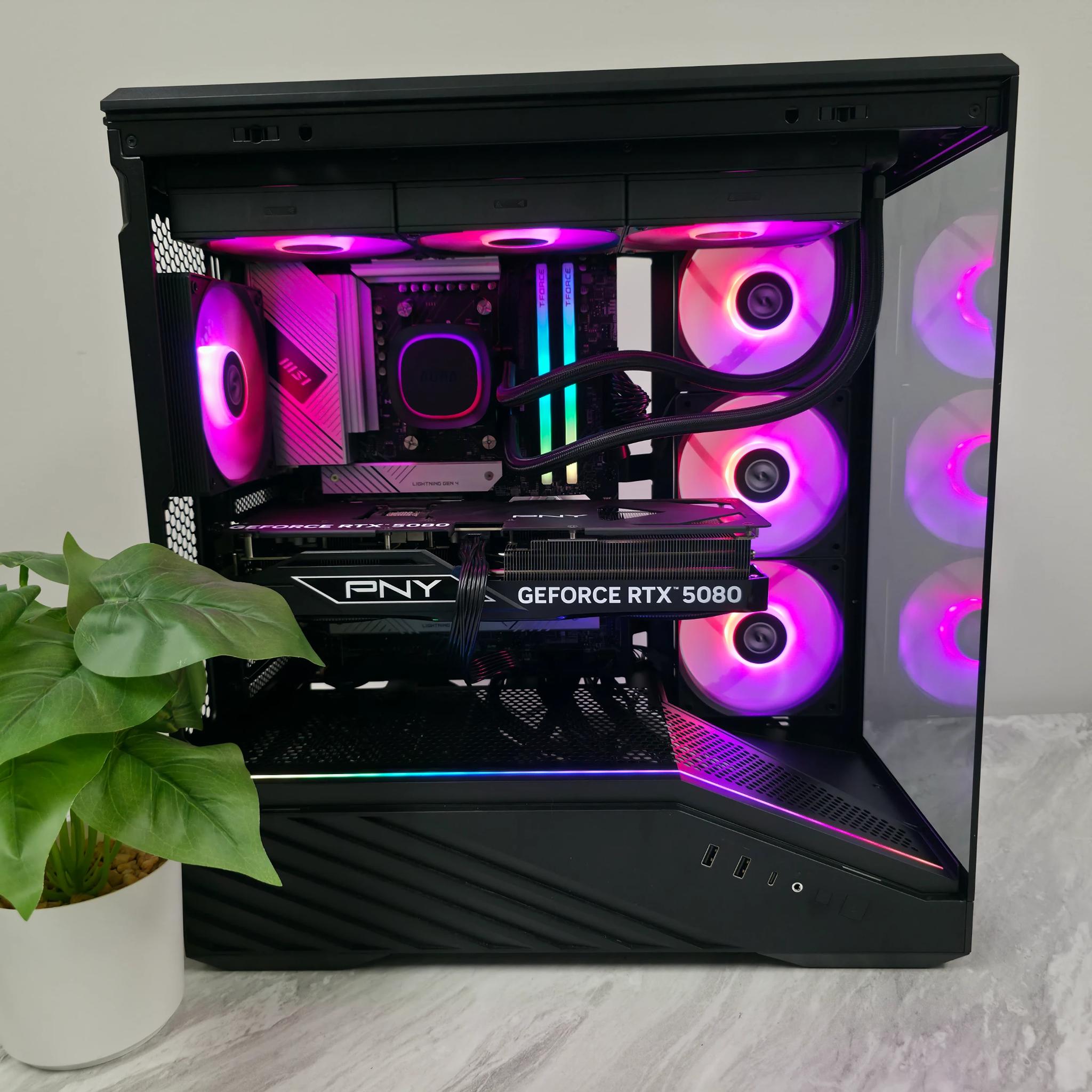 Pro 4k / 1440p Gaming Streaming Computer PC (Ryzen 7800X3d, RTX 5080, 32GB DDR5 6000 MHz)