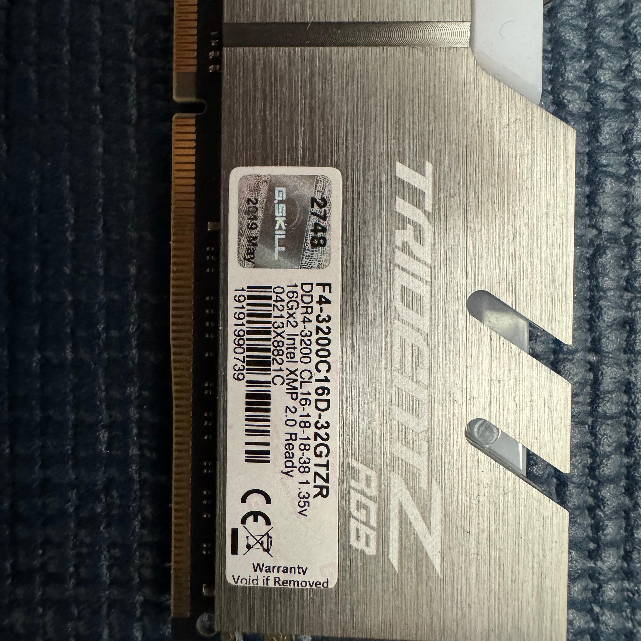 intel i6 9600k + gigabyte z390 M gaming motherboard + G.skill 3200 DDR4 32gb