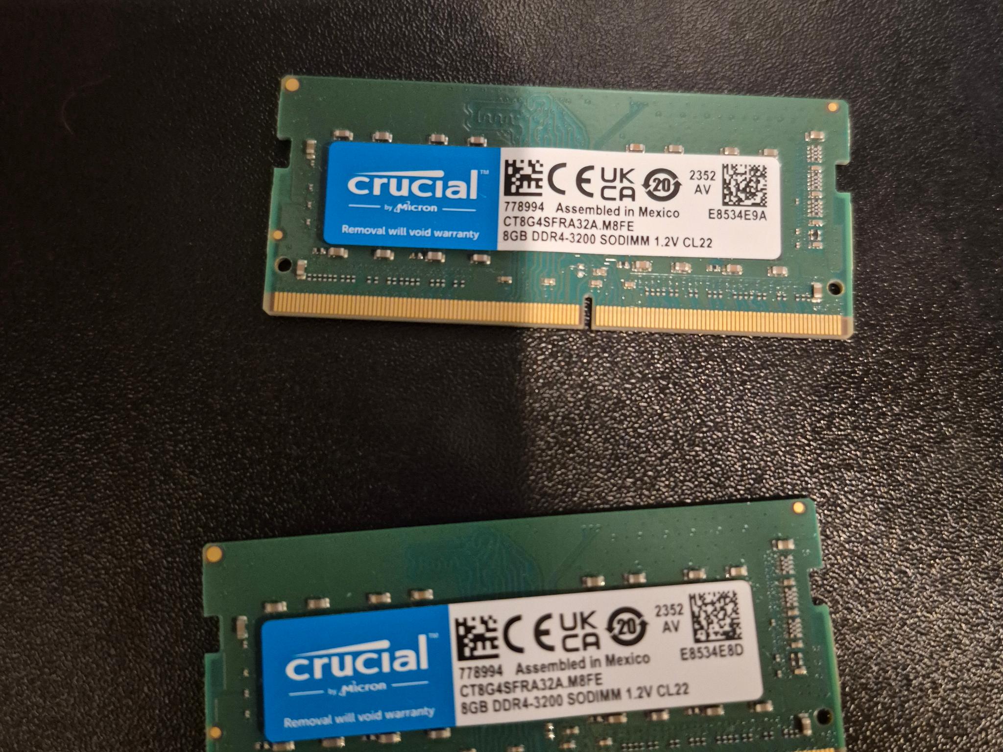 Crucial 16GB DDR4 3200 SODIMM