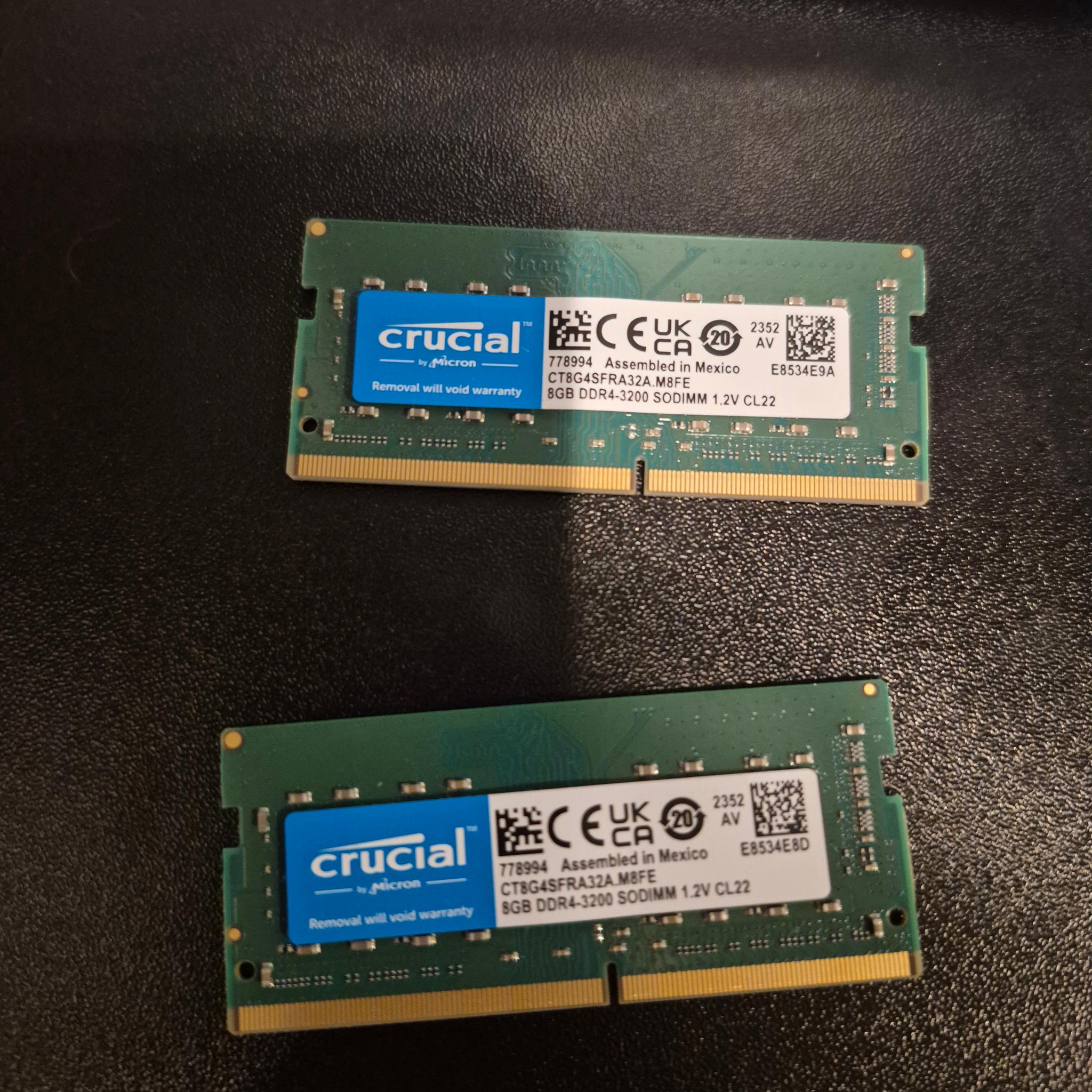 Crucial 16GB DDR4 3200 SODIMM