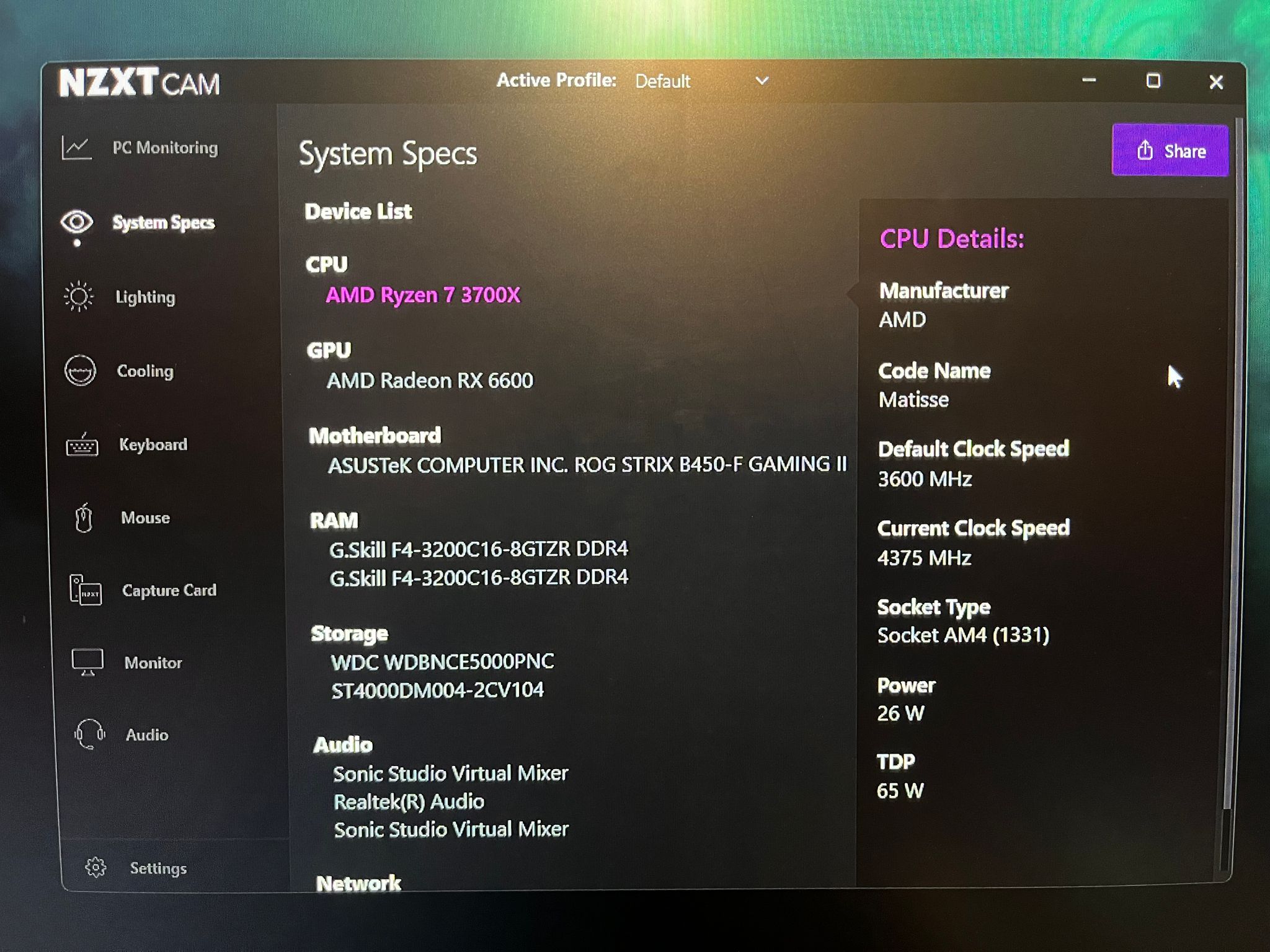 Budget Gaming PC Paired with Ryzen 7 3800x and AMD Rx 6600