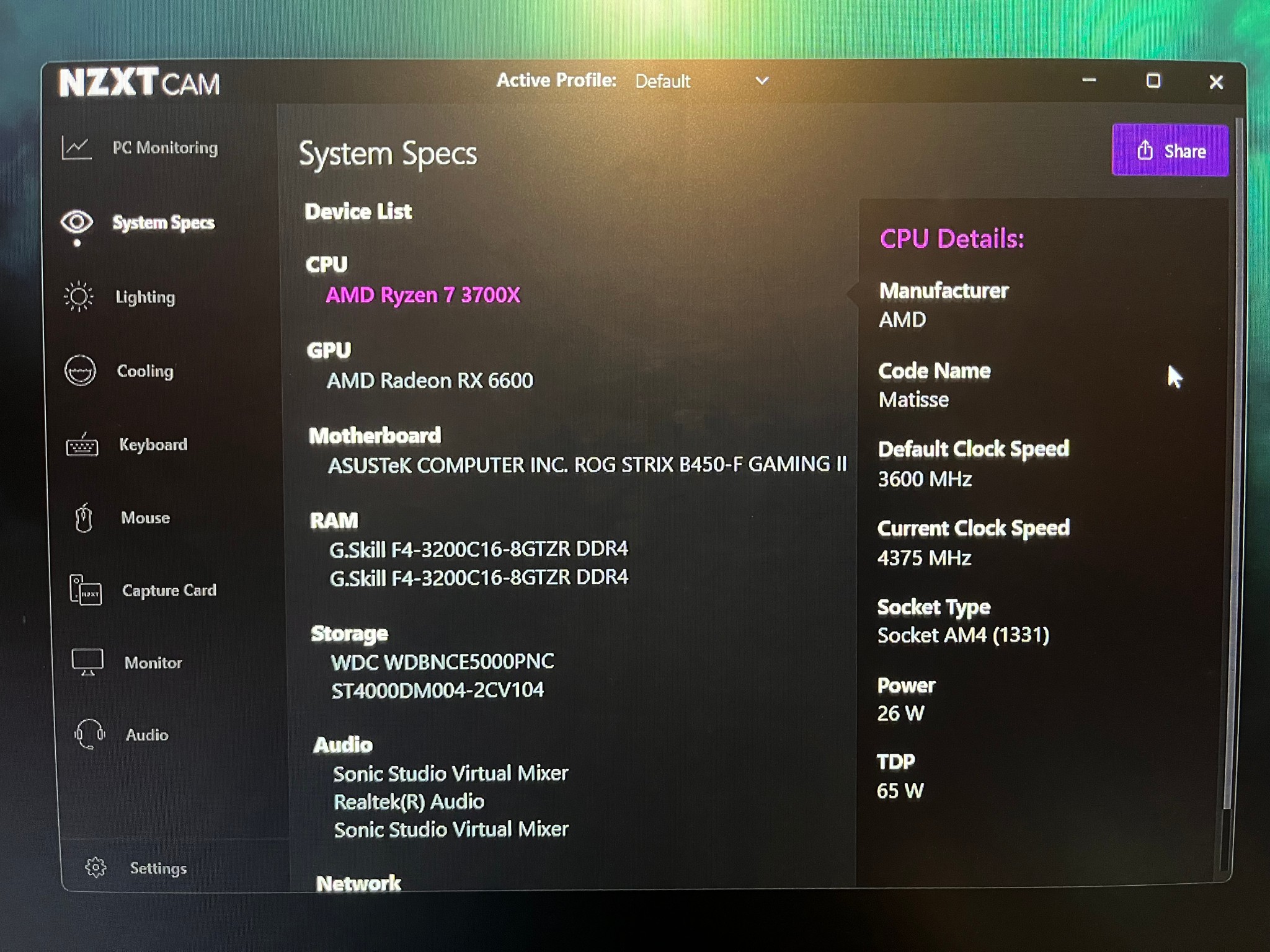 Budget Gaming PC Paired with Ryzen 7 3800x and AMD Rx 6600