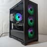 🖤 All-Black Gaming Beast – Ryzen 5 3600 + RTX 3060Ti | Wi-Fi & Bluetooth Ready 🖤