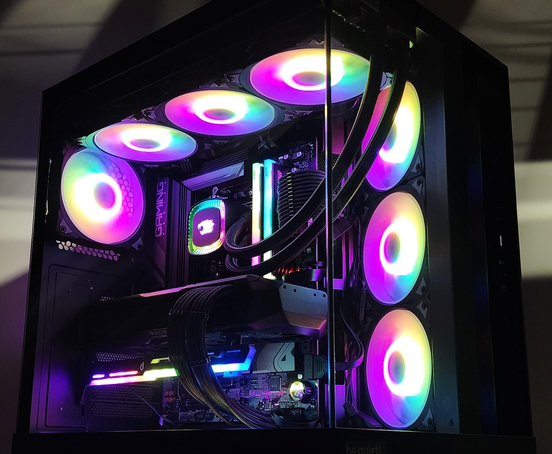 Gaming PC Ryzen 9 9900X 32GB RAM 2TB SSD RX 7900XTX 24GB Windows 11 Computer