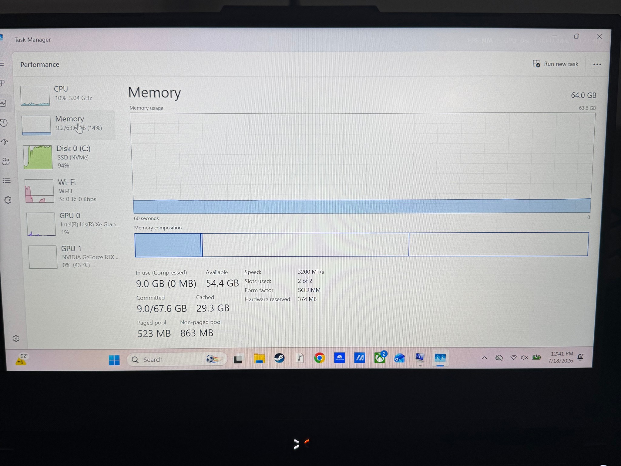 ASUS TUF 15 RTX 4070 64GB RAM 1TB SSD