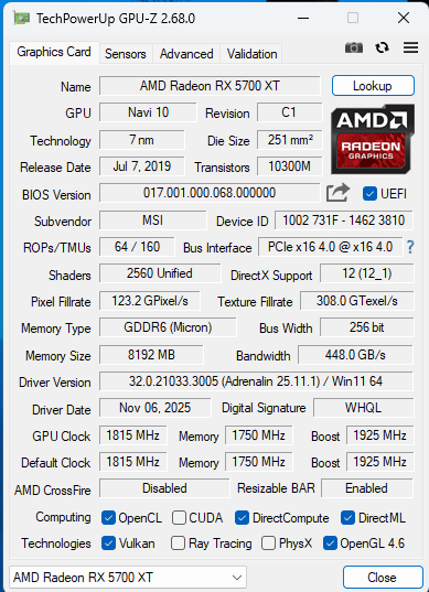 Selling a1080P Gaming Desktop Ryzen 7 5700X and RX 5700XT