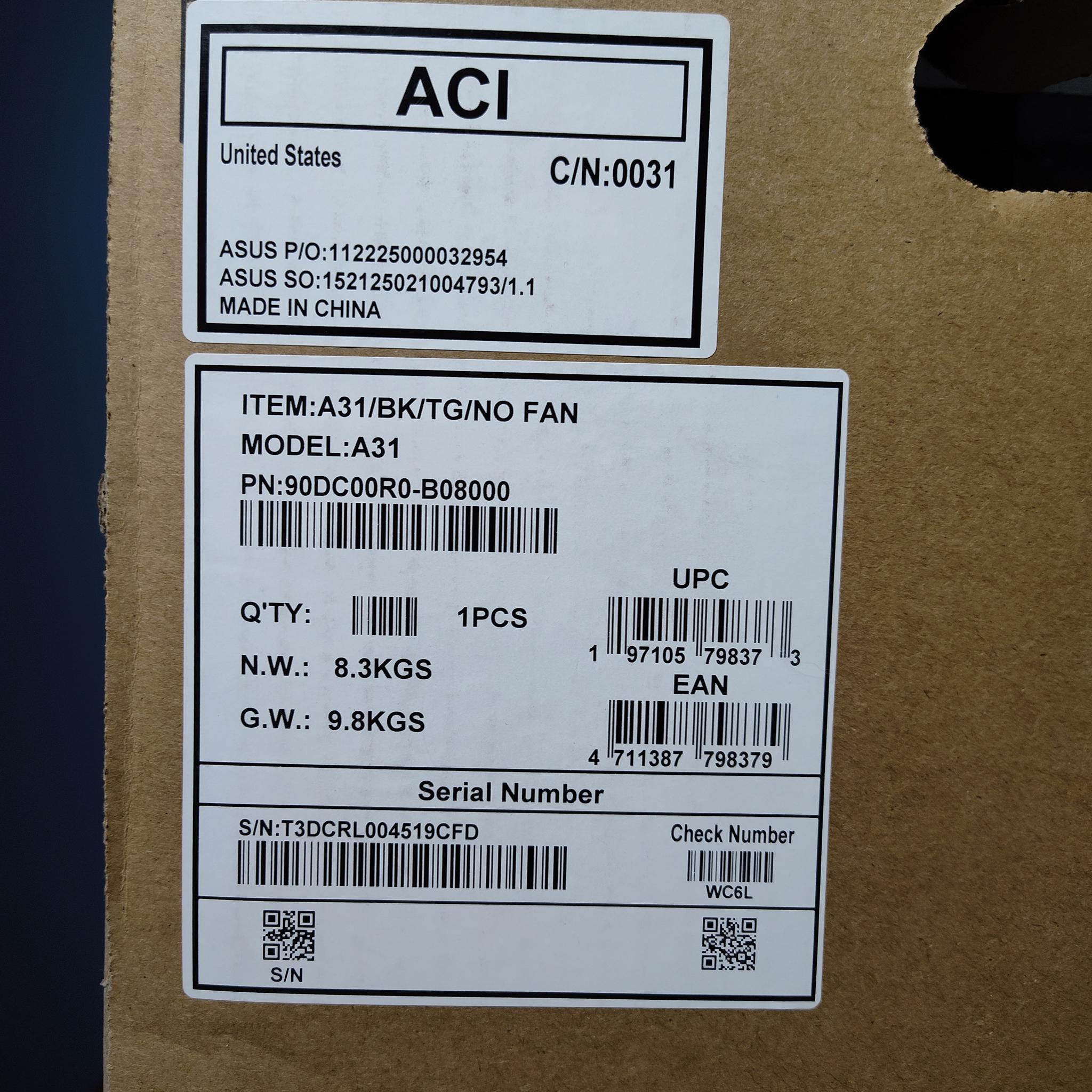 ASUS Case A31 Brand New Unopened