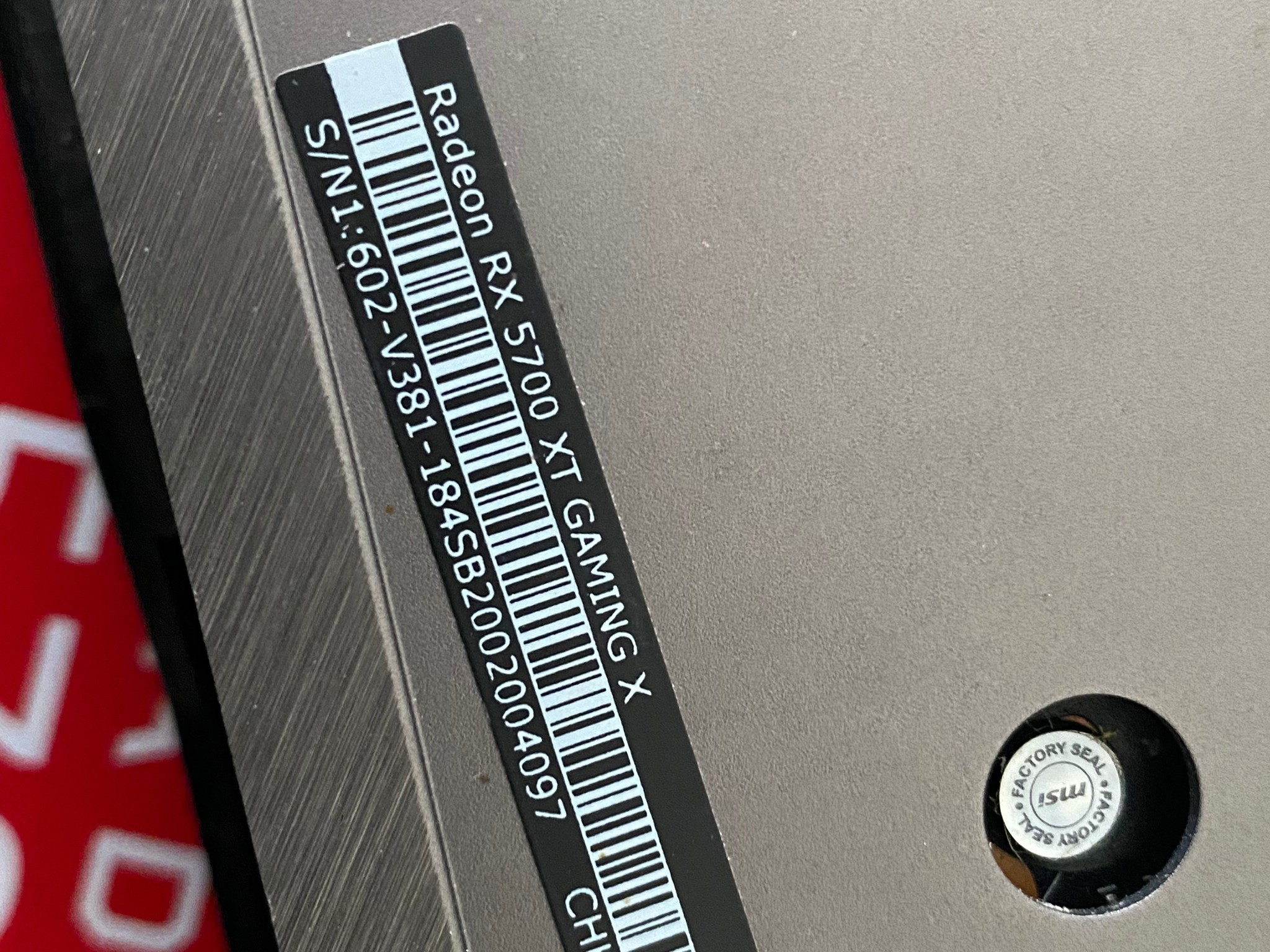 MSI rx 5700xt
