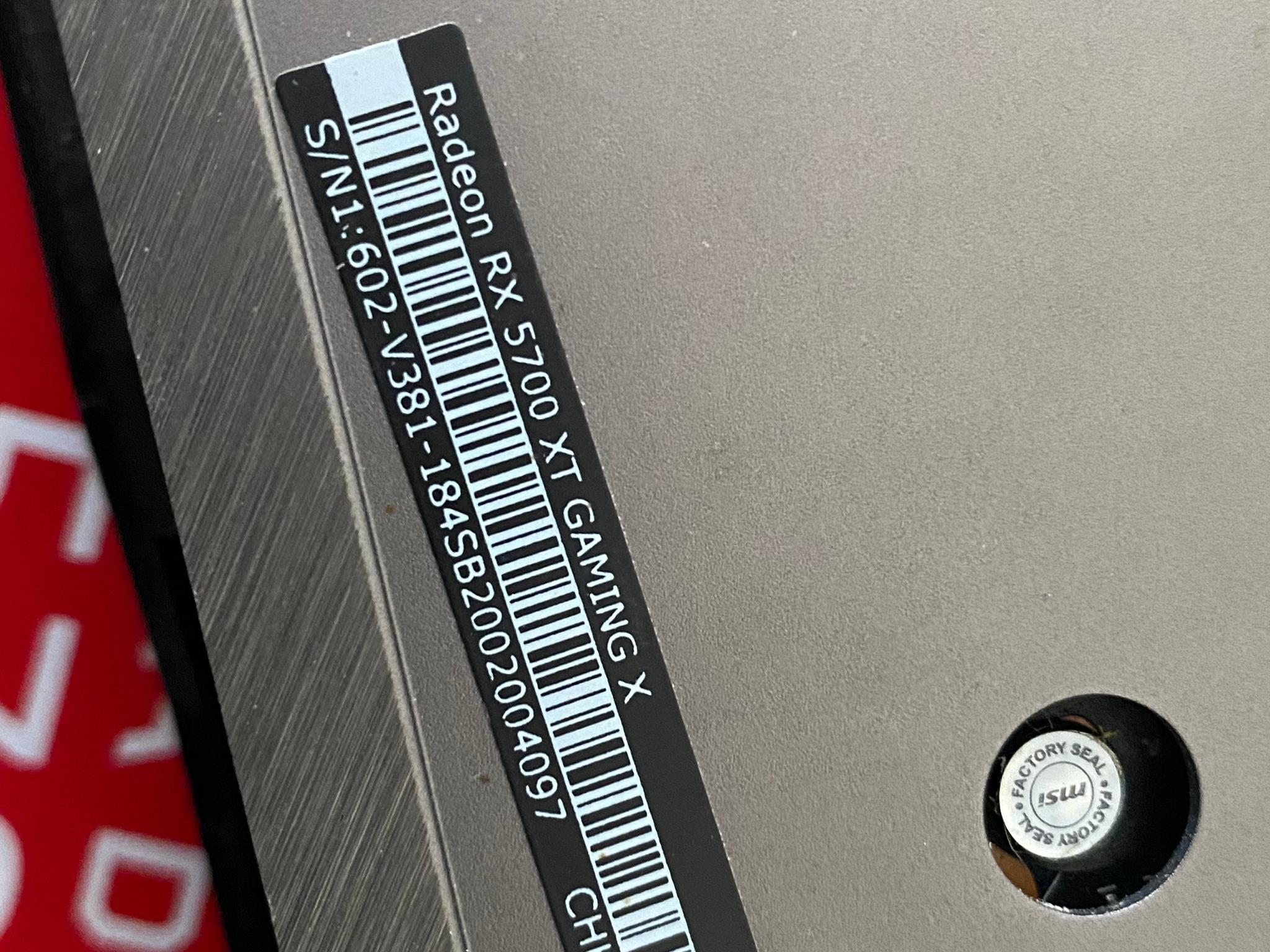 MSI rx 5700xt