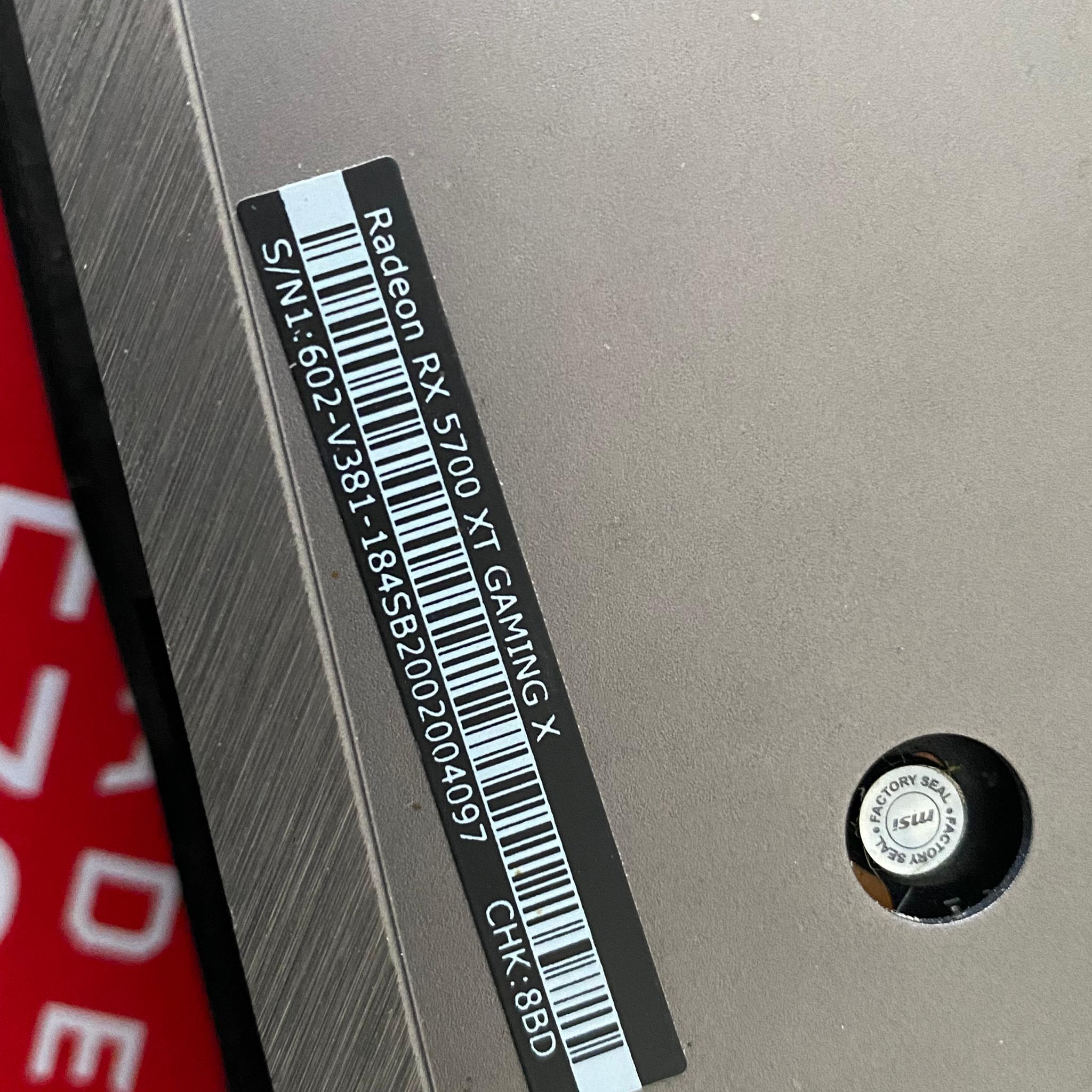 MSI rx 5700xt