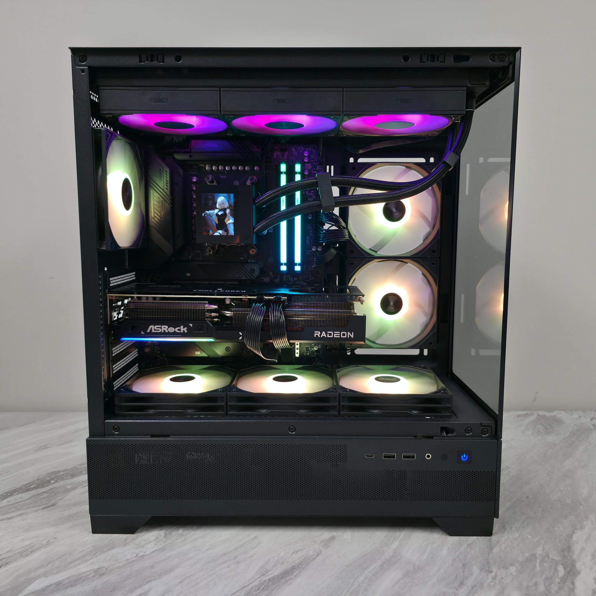 BCPC l 1440p Streaming Gaming PC Computer l AMD 7600X3D l AMD RX 9070XT 16GB l 32GB DDR5