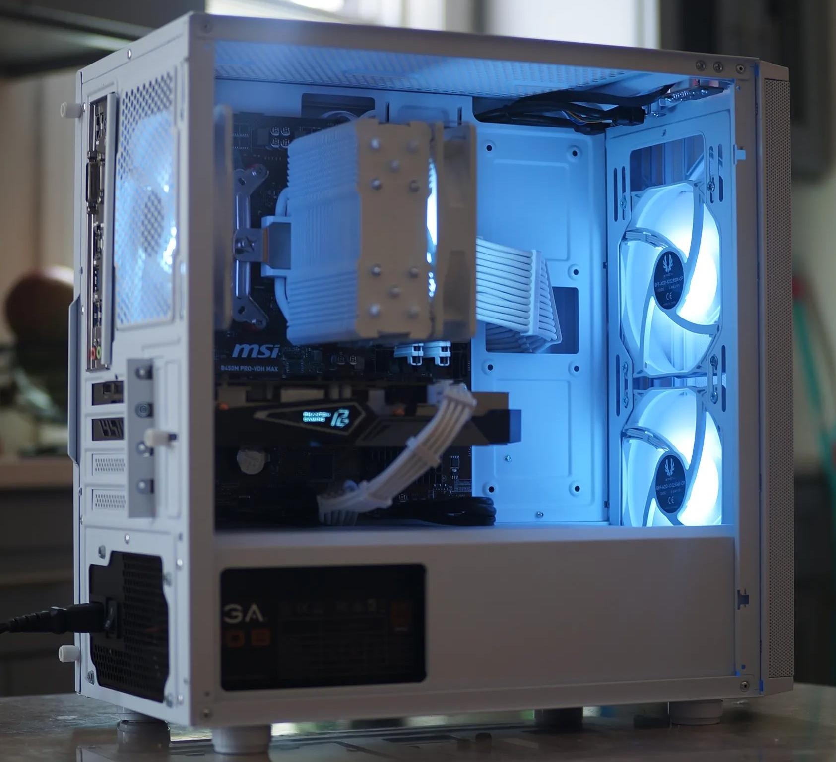Ryzen 5 2600, RX 5500XT White Gaming/Streaming PC