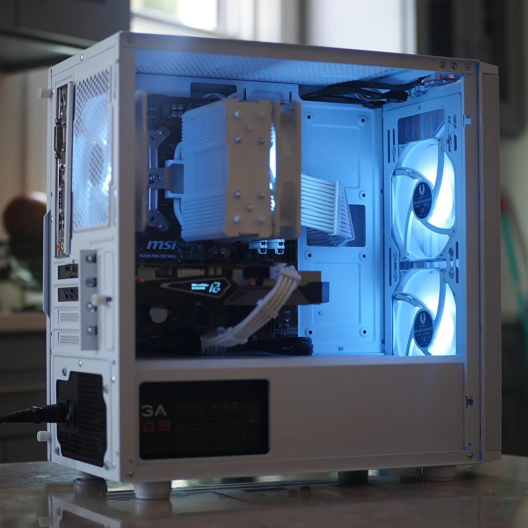 Ryzen 5 2600, RX 5500XT White Gaming/Streaming PC