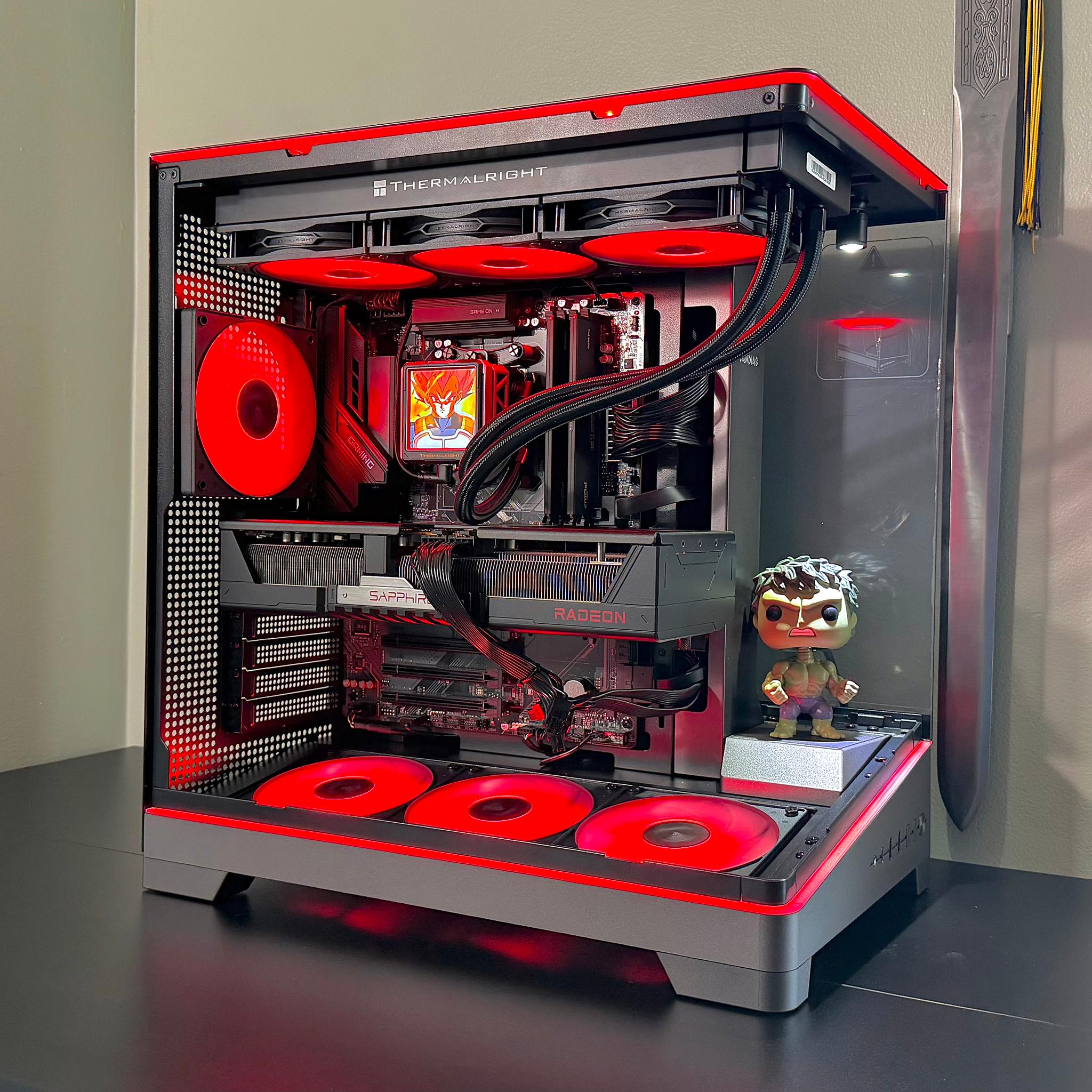Insane 7800X3D | 9070XT | 48GB DDR5 | 2TB M.2 | LCD Screen AIO Cooler Gaming PC