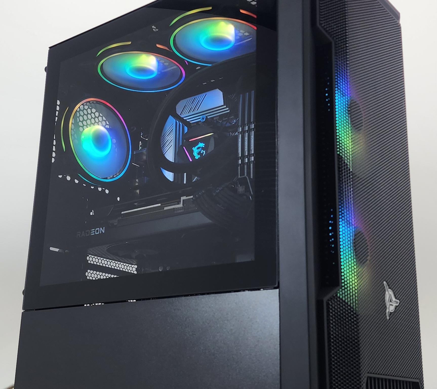 Gaming PC Ryzen 7 5700X3D 32GB RAM 1TB SSD RX 7800 XT 16GB Windows 11 Computer