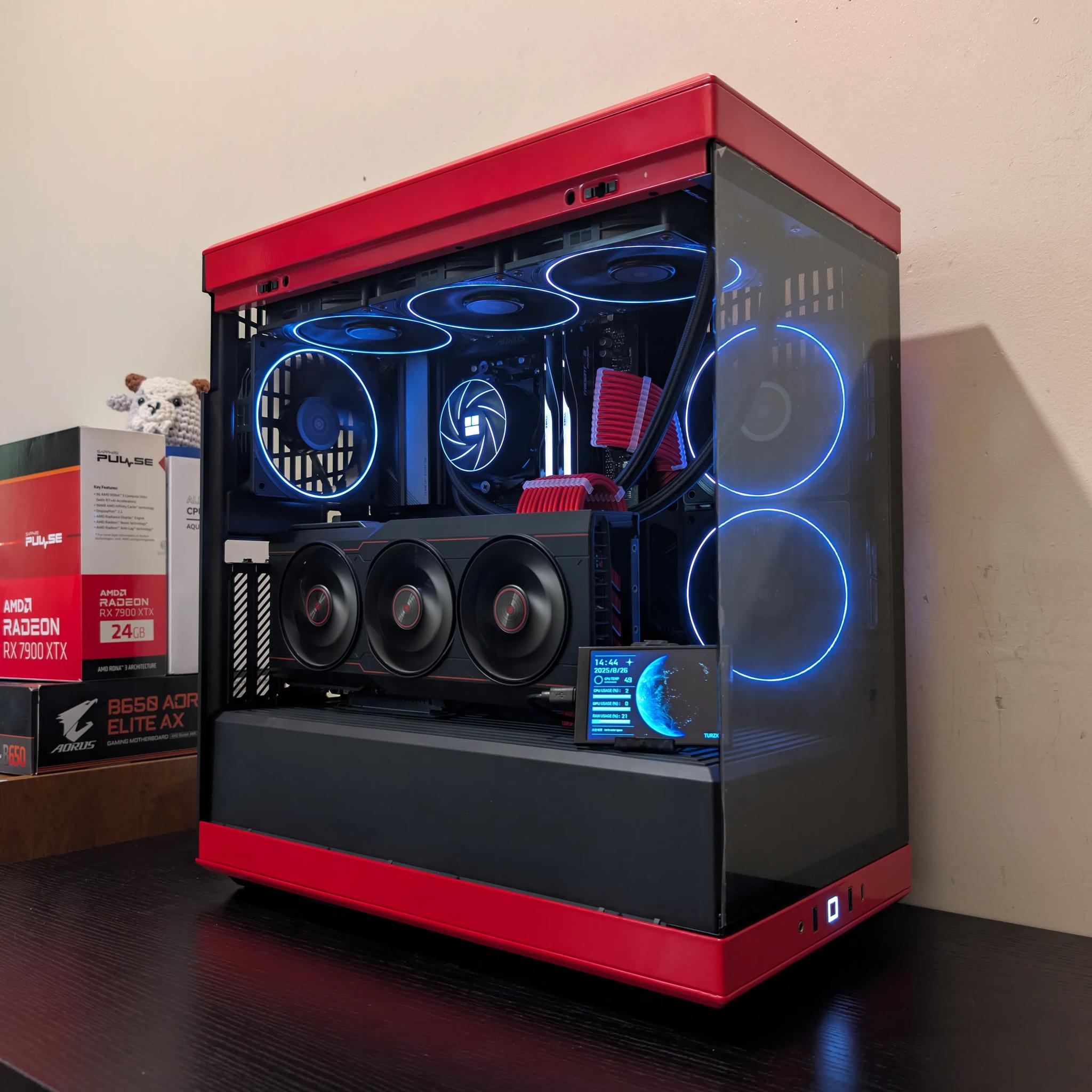 🟥⬛ 4K Gaming Beast | RX 7900XTX | Ryzen 7 7800X3D | 2TB SSD | 32GB RAM | WiFi 6 & Bluetooth ⬛🟥