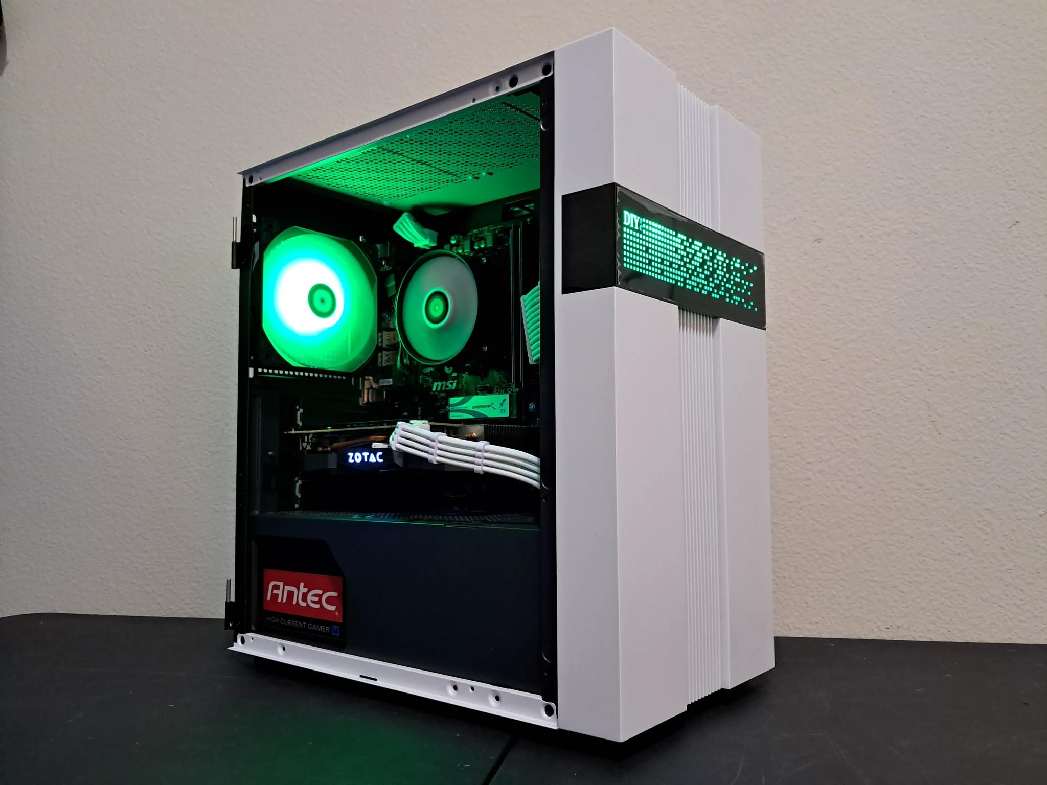 🔴⬜ Aesthetic Gaming PC ⬜🔴Nvidia GTX 1070 Ti | Ryzen 5