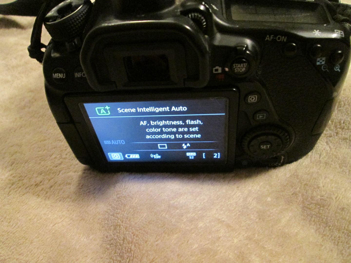 Canon EOS 80D With Lens, Protective Case And Accessories