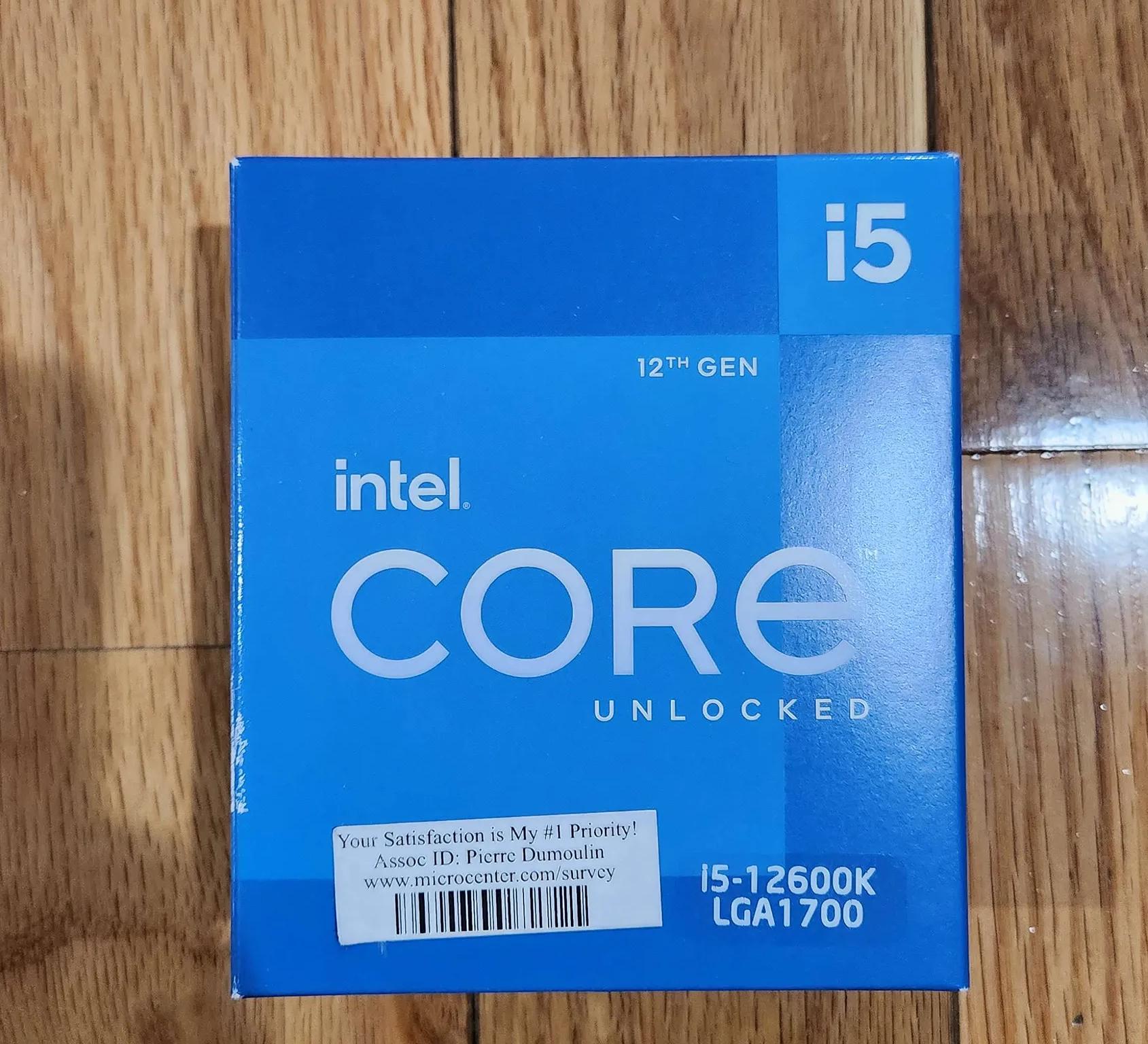 Intel i5-12600K Alder Lake 12th Generation CPU LGA 1700