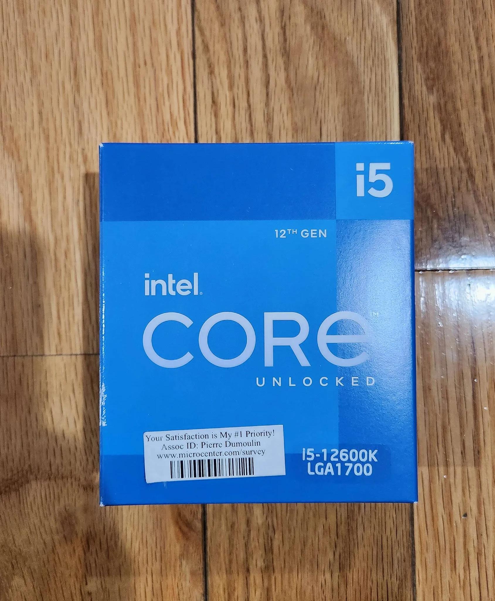 Intel i5-12600K Alder Lake 12th Generation CPU LGA 1700
