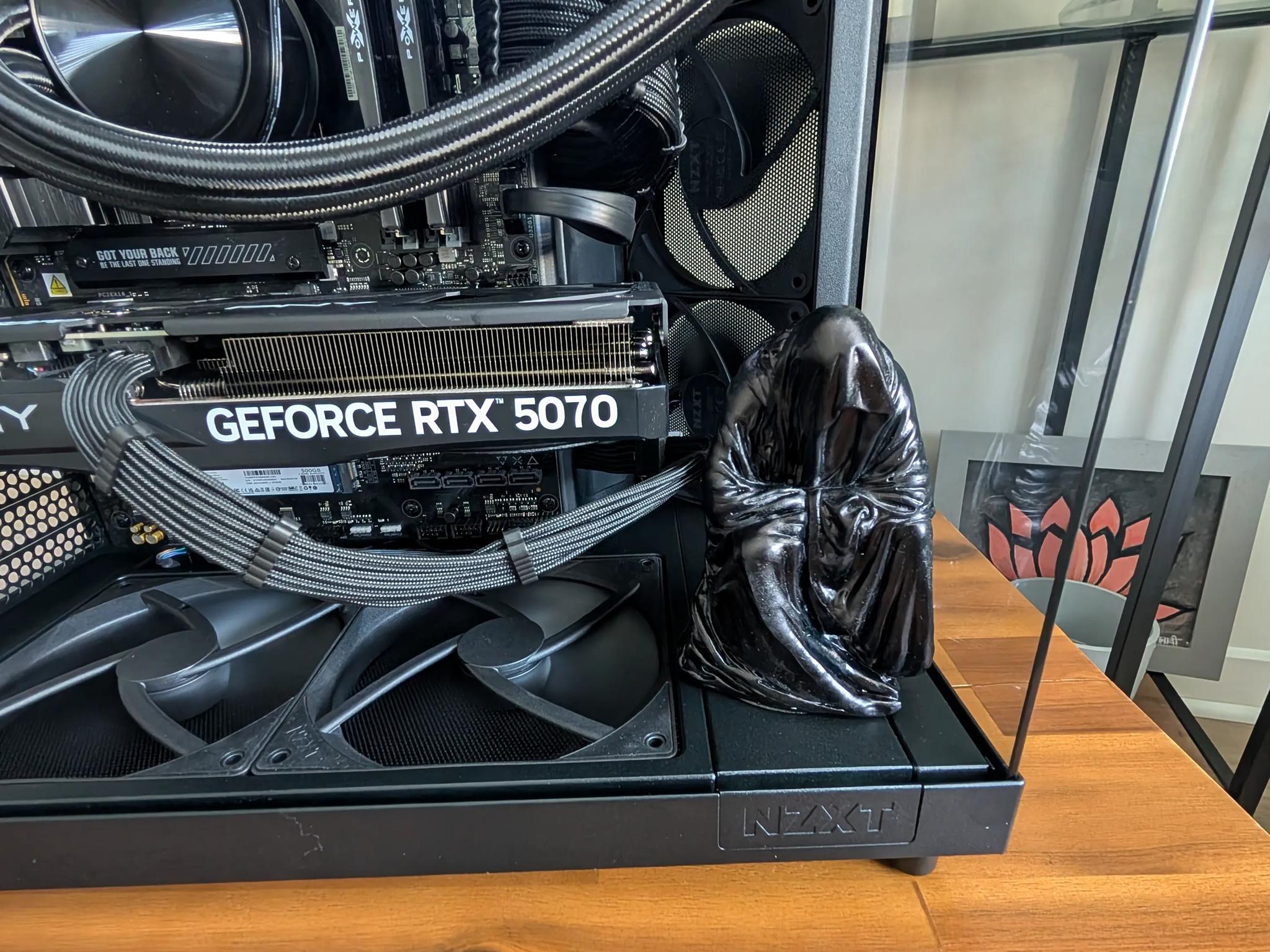 7600X3D + 5070 - Grim Reaper All Black No RGB PC - NZXT H6 Flow