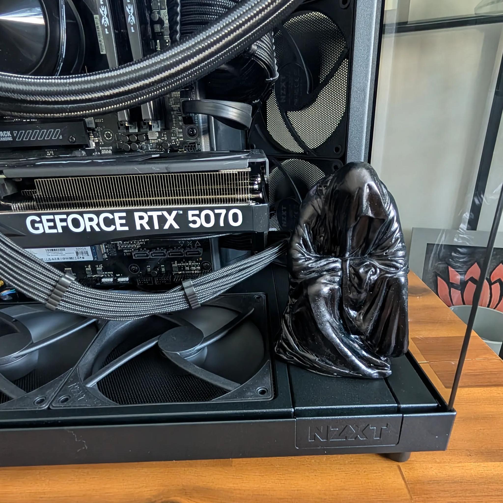 7600X3D + 5070 - Grim Reaper All Black No RGB PC - NZXT H6 Flow
