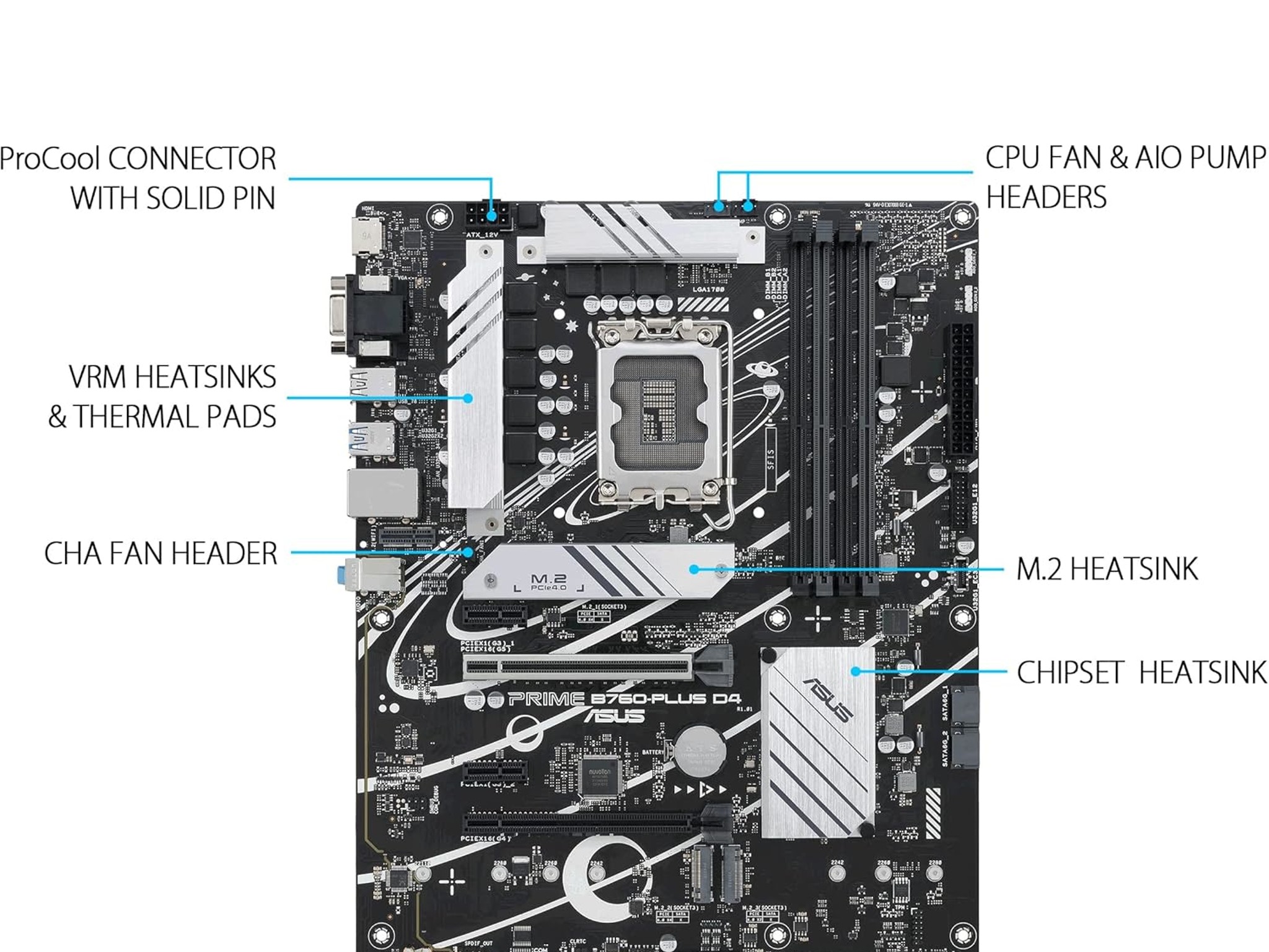 ASUS Prime B760-PLUS D4 Intel GA 1700 ATX Motherboard