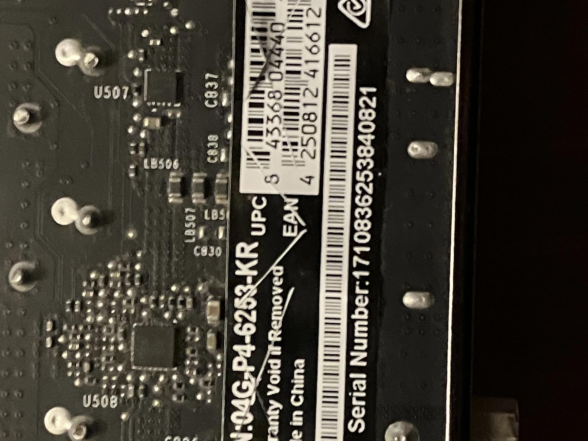 EVGA Geforce GTX 1050 TI Graphics Card