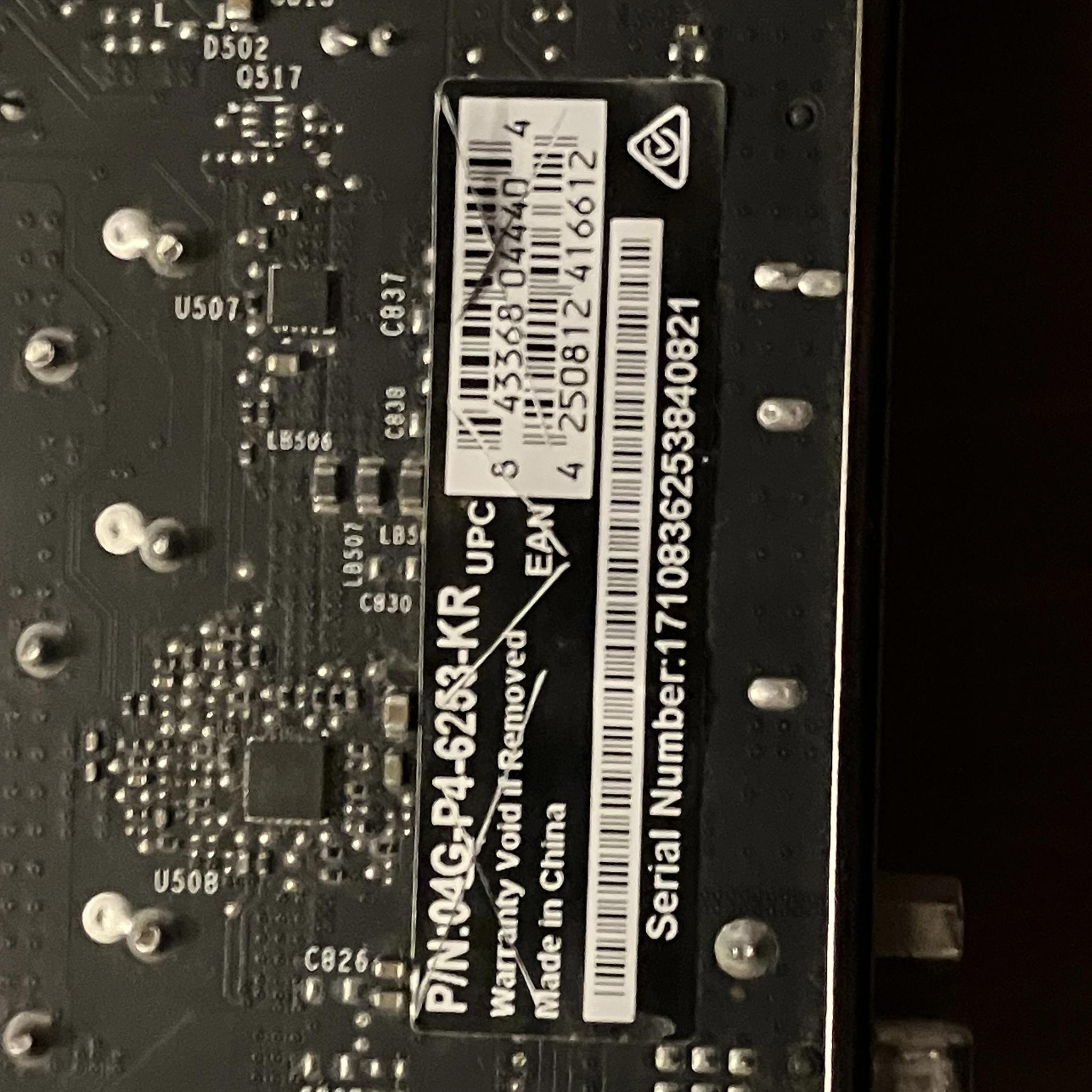 EVGA Geforce GTX 1050 TI Graphics Card