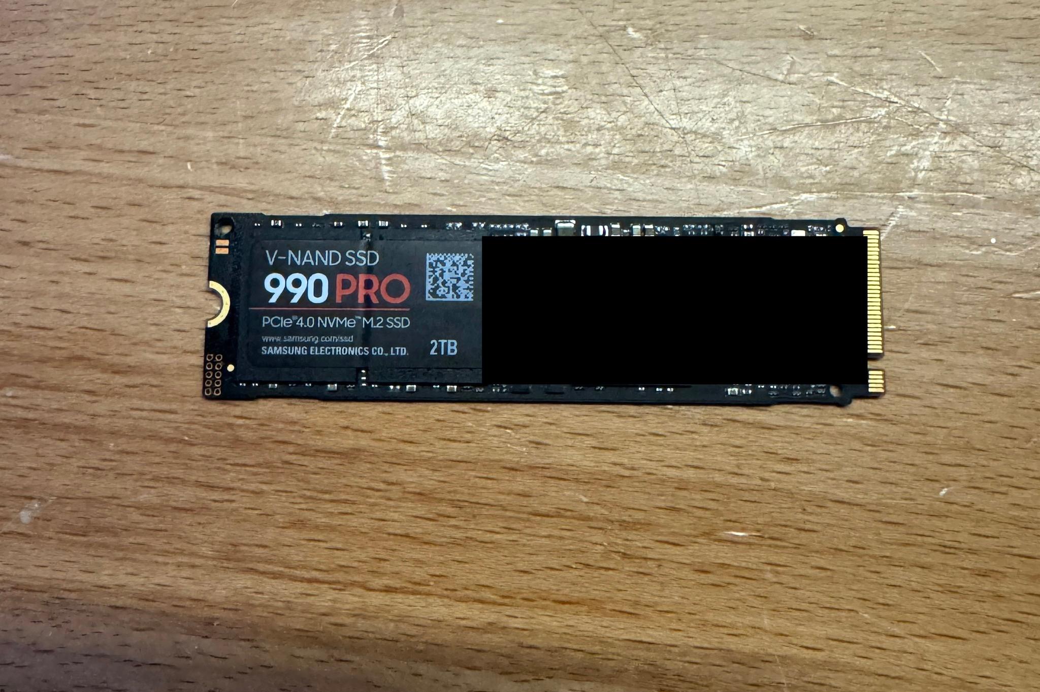 2TB Samsung 990 Pro SSD