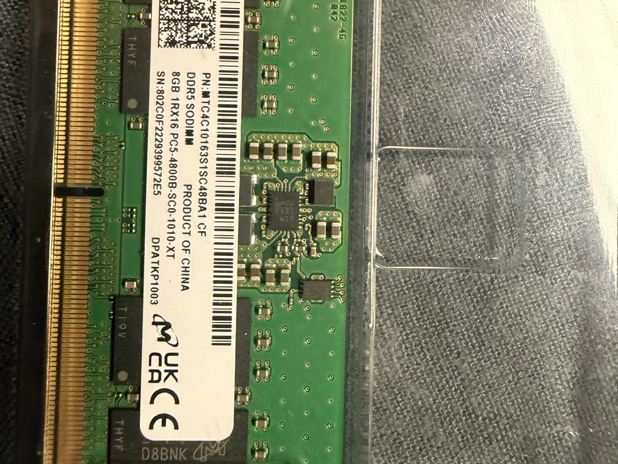 8gb sodimm ddr5 4800