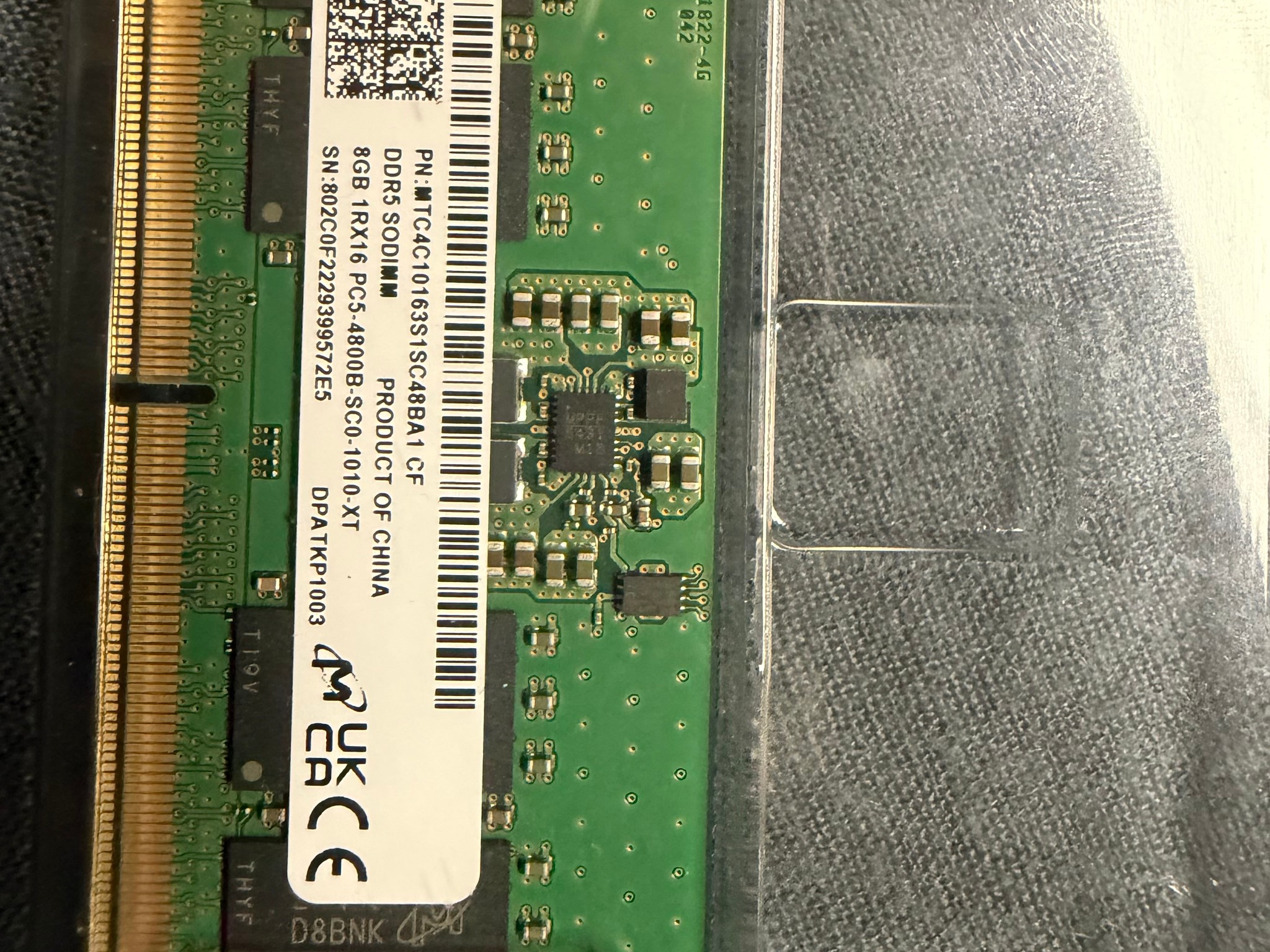 8gb sodimm ddr5 4800
