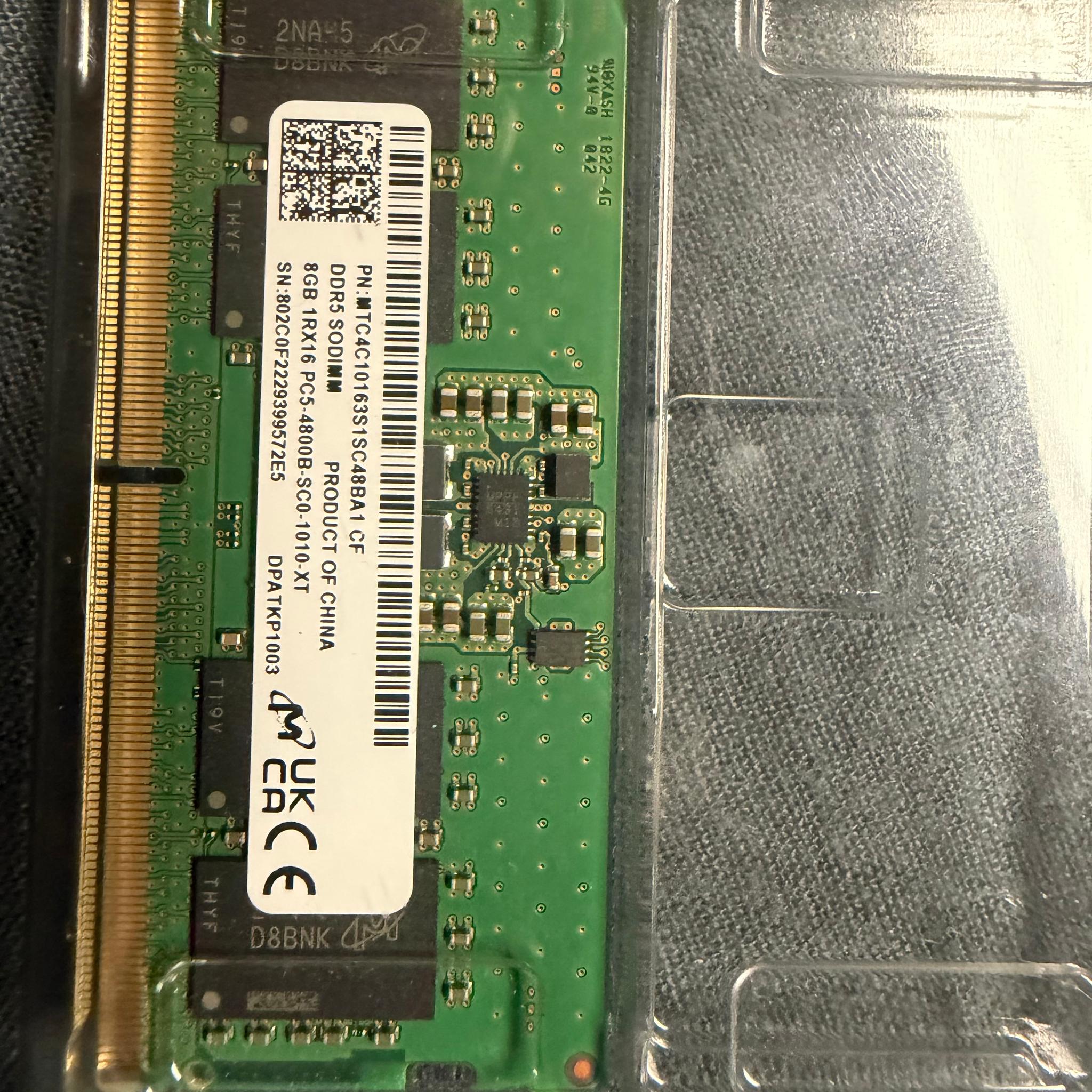 8gb sodimm ddr5 4800
