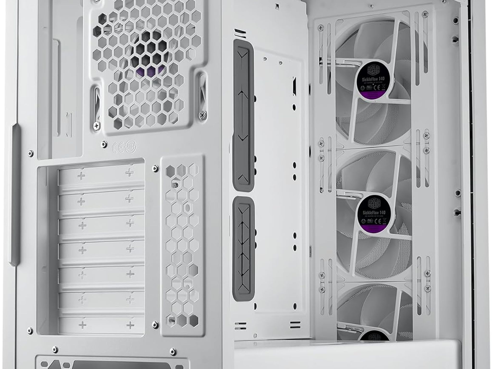 Cooler Master Masterbox 600 White MB600-WGNN-S00 ATX Mid Desktop Computer Case