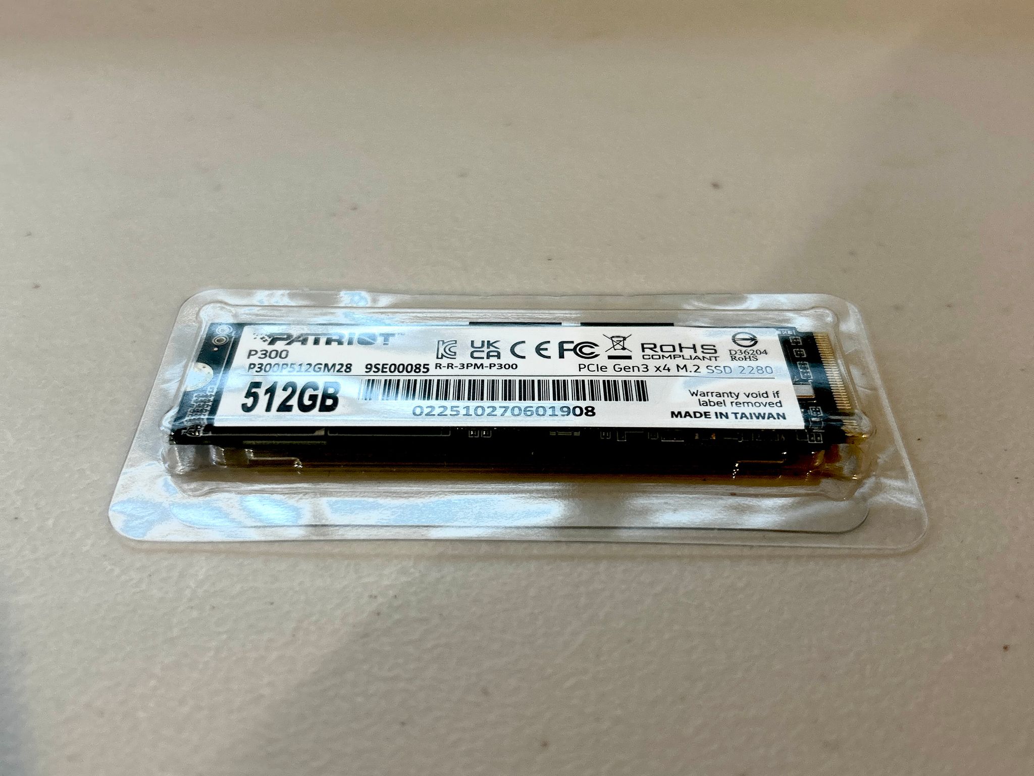 Patriot P300 512GB M.2 Nvme SSD