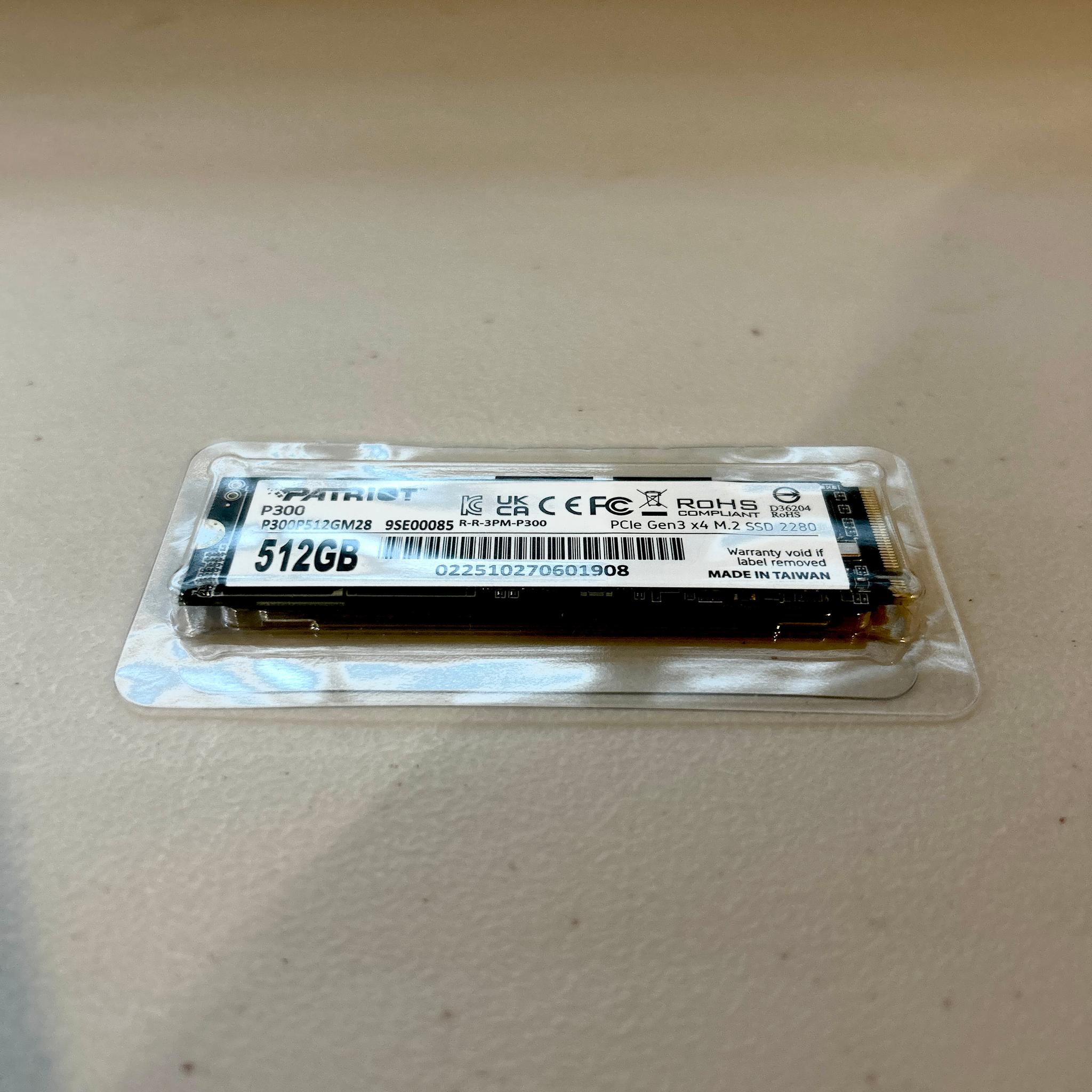 Patriot P300 512GB M.2 Nvme SSD
