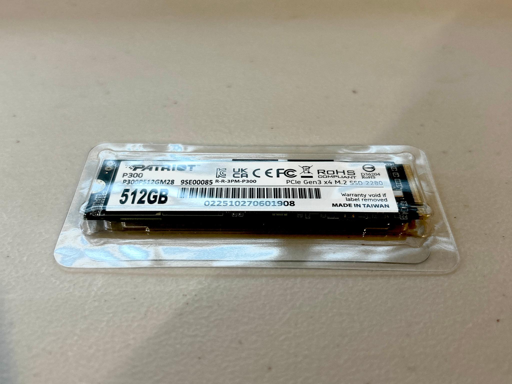 Patriot P300 512GB M.2 Nvme SSD