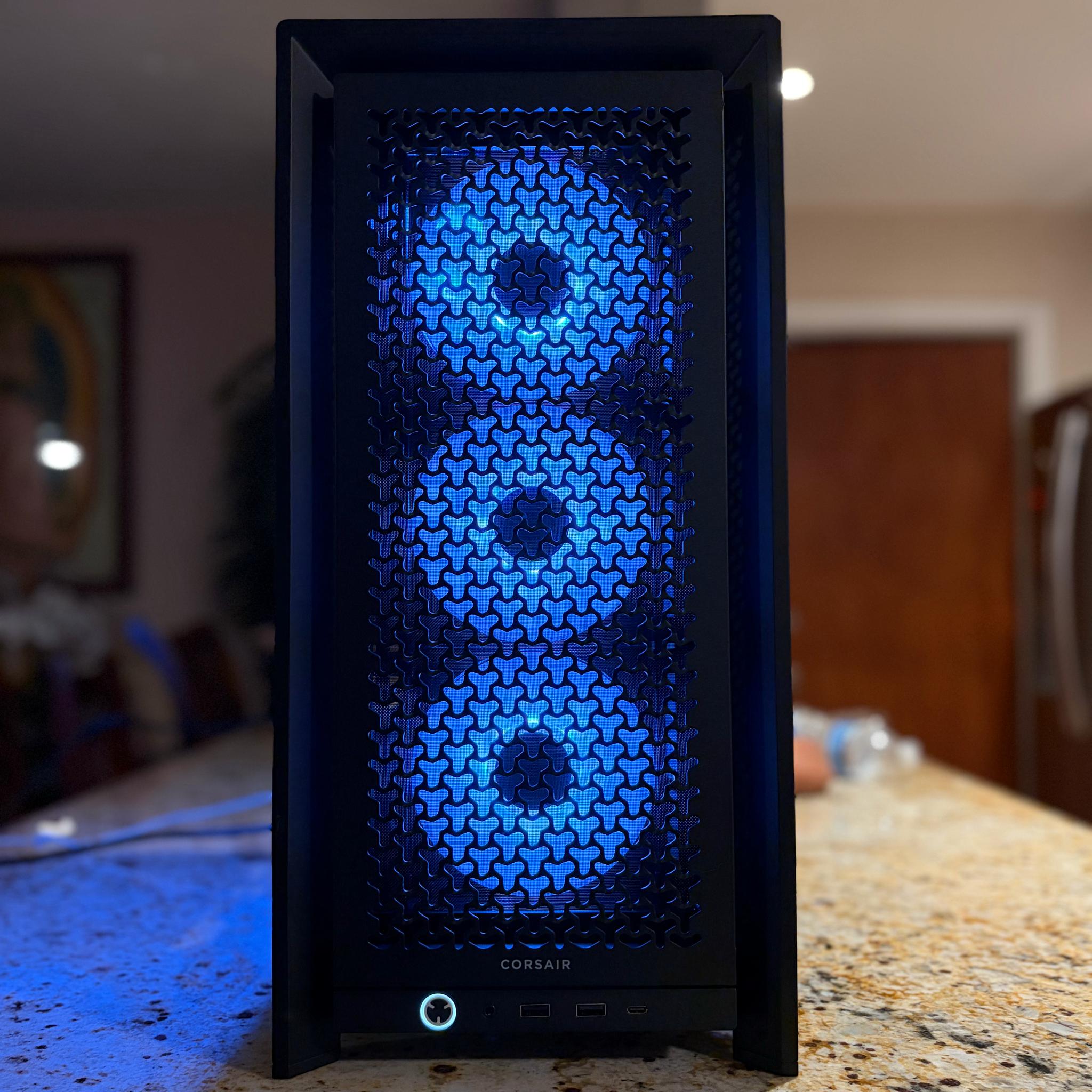Black Gaming PC | 9060XT 16GB | Ryzen 5 7500F | 32GB 6000 mhz RAM | 1TB SSD | ON BOARD WiFi + BT