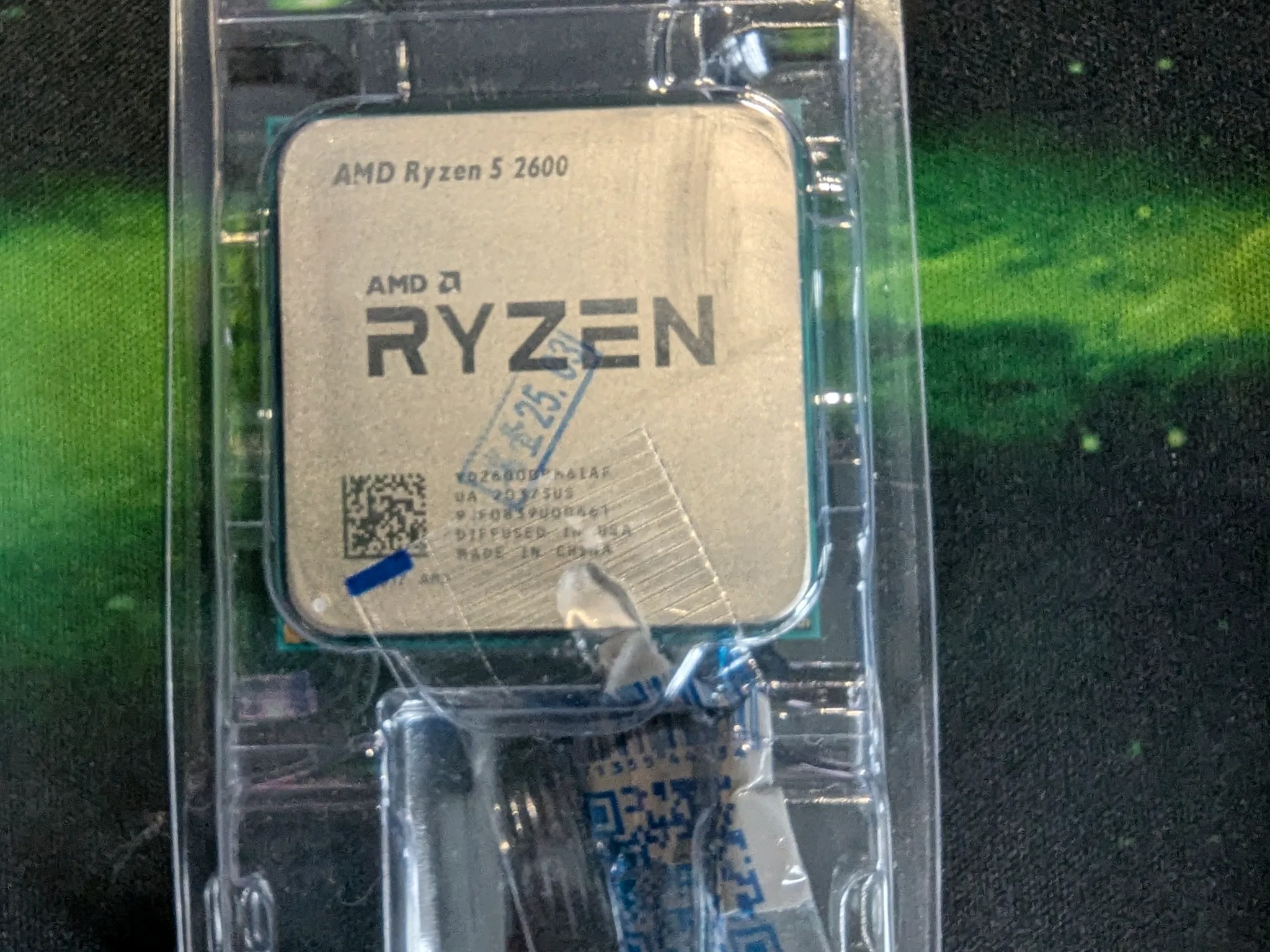 AMD Ryzen 5 2600 6-core, 12-thread CPU