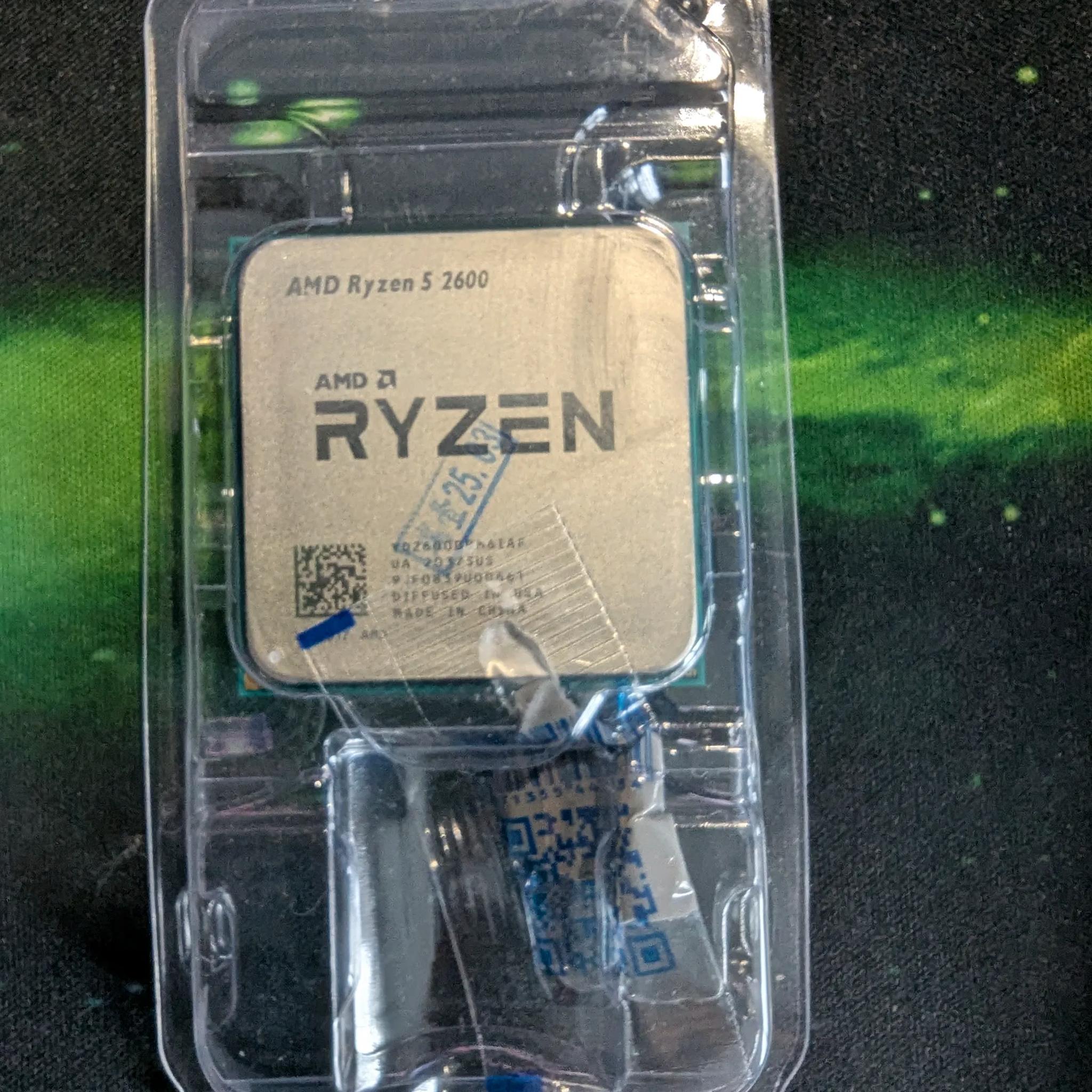 AMD Ryzen 5 2600 6-core, 12-thread CPU