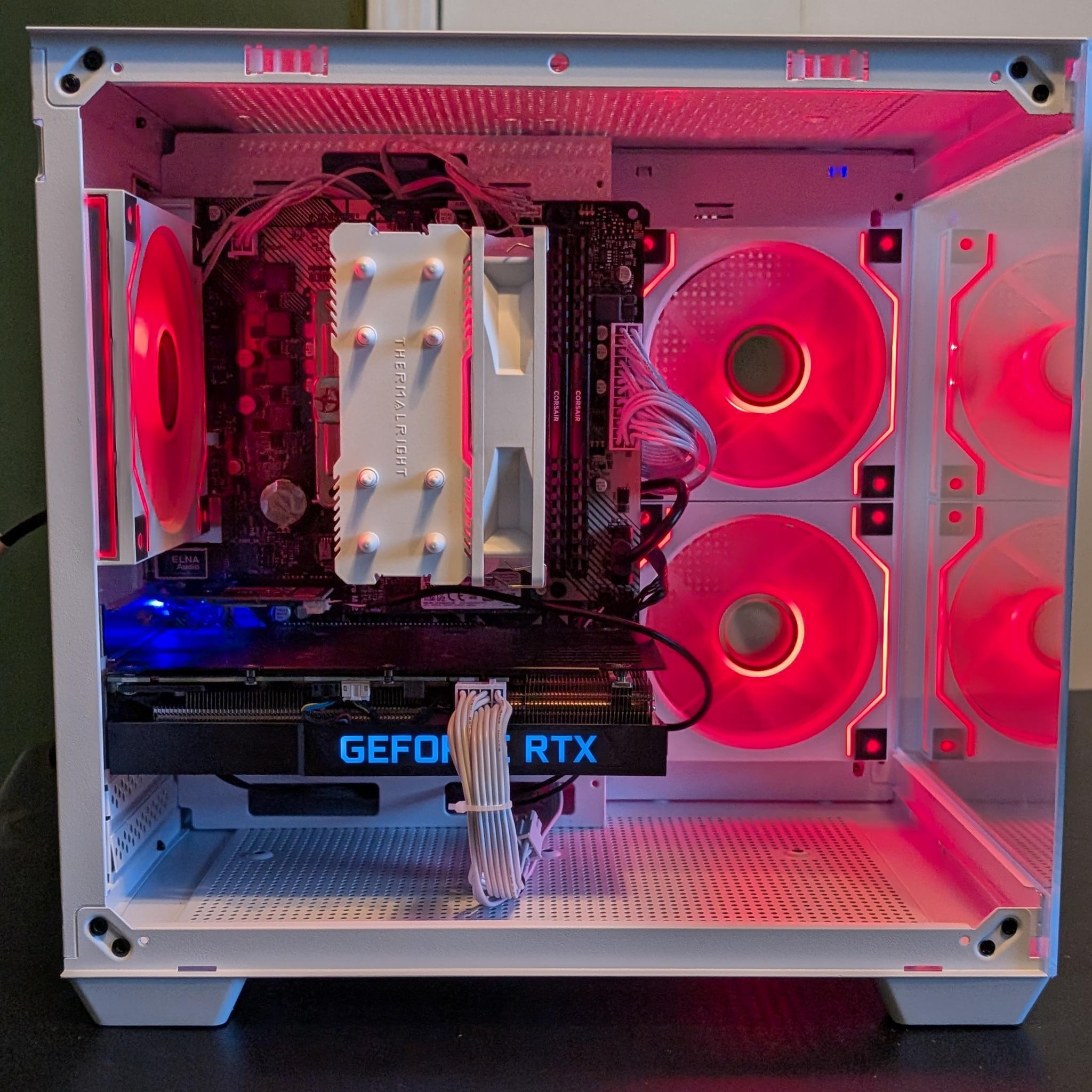 Ryzen 5 3600 | RTX 3060 Ti - White Fish Tank Gaming PC