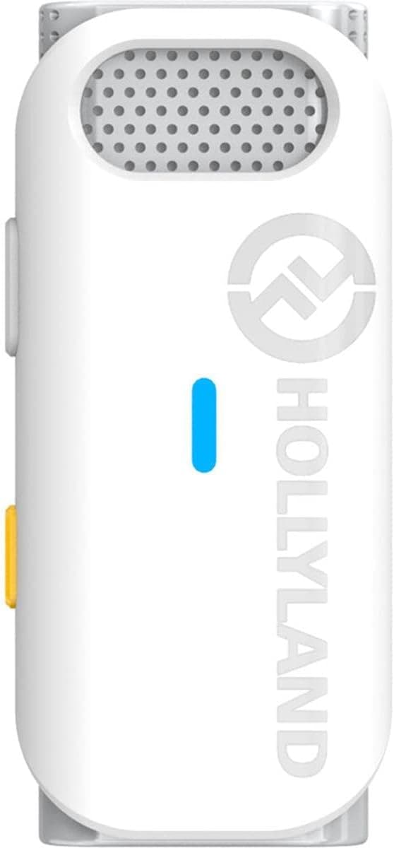 Hollyland Lark M1 Duo 2-Person Wireless Microphone System with Charger for Camera and Mobile, White